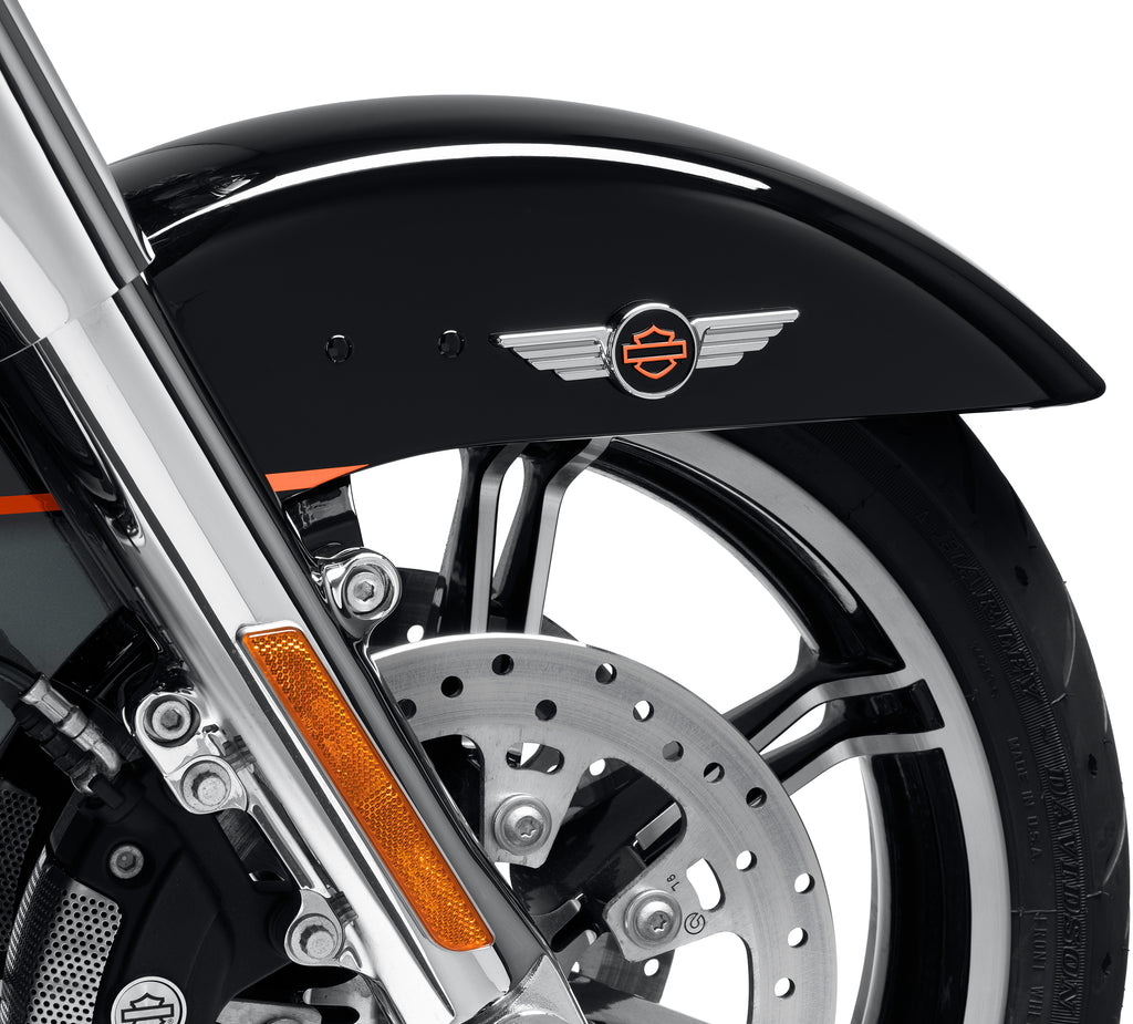Chrome Winged Bar & Shield Decorative Medallion