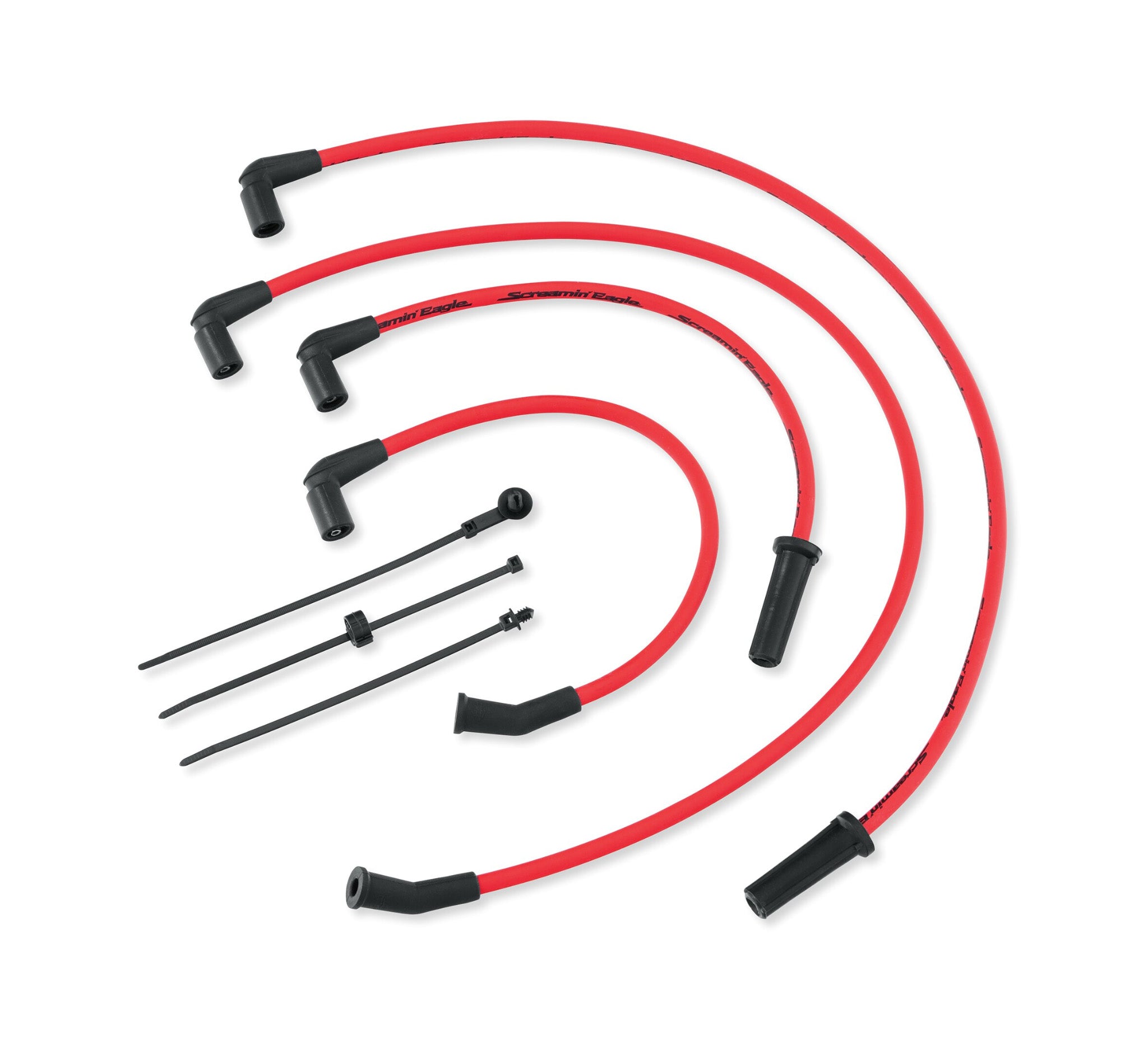 Screamin' Eagle 10MM Phat Spark Plug Wires - Red