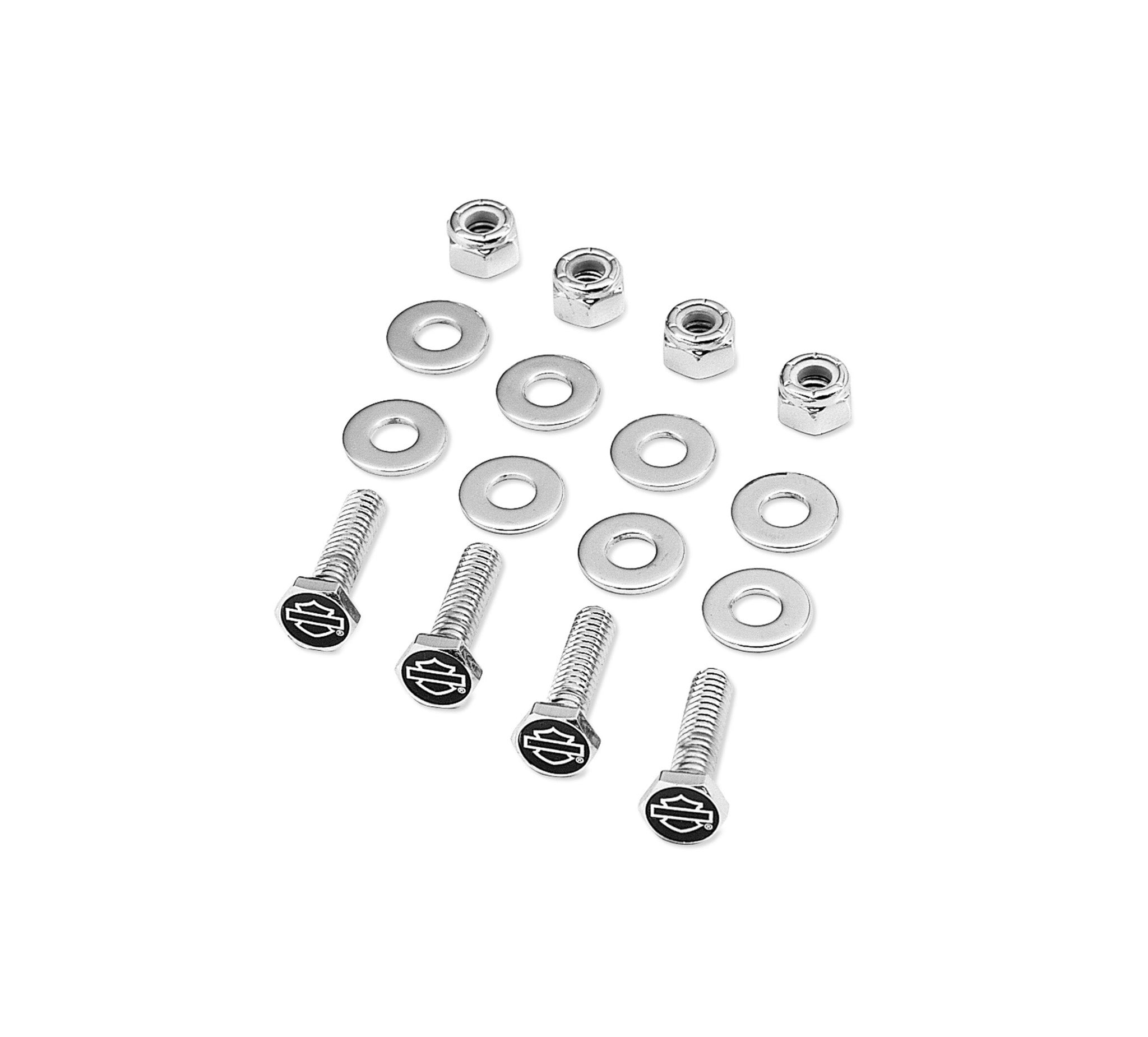 Bar & Shield License Plate Mounting Hardware Kit