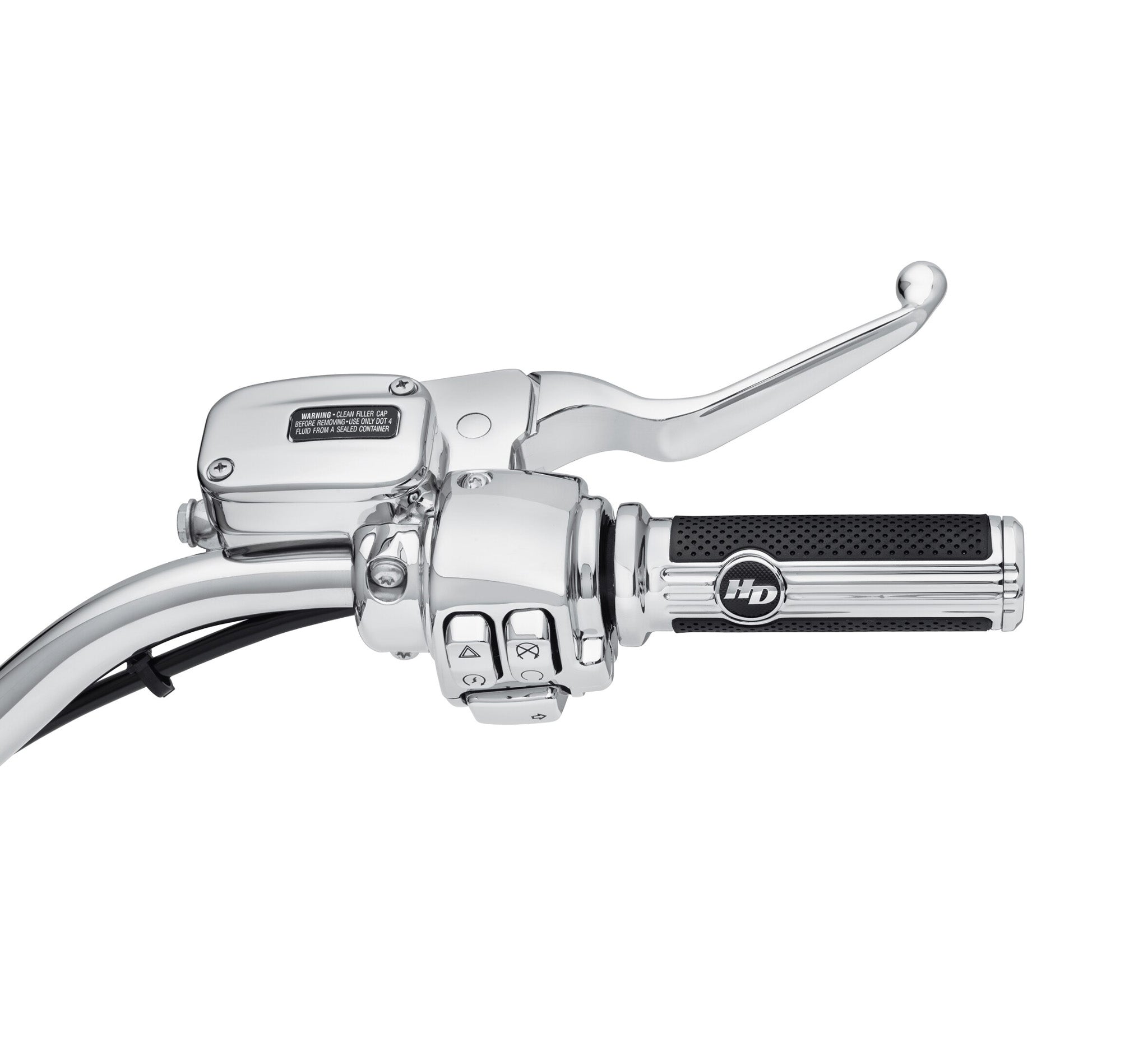 Clutch Bracket and Master Cylinder Reservior Kit - Chrome