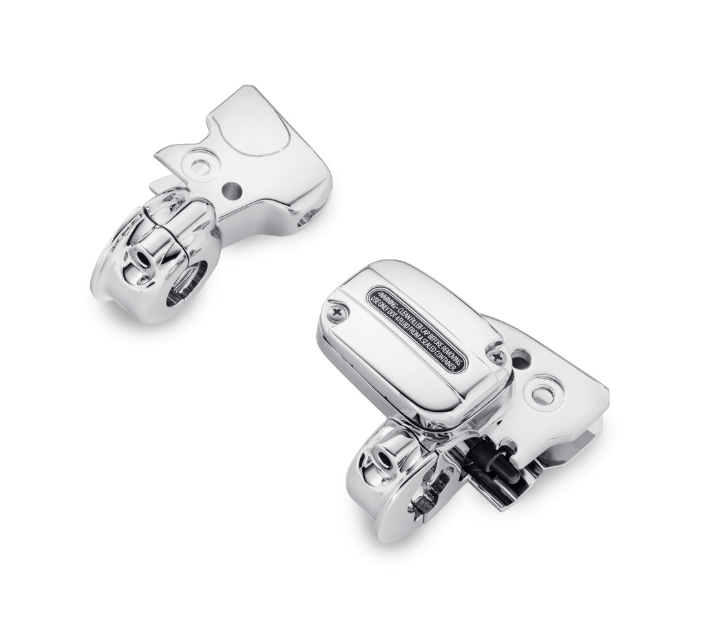 Chrome Clutch Bracket & Master Cylinder Reservoir Kit