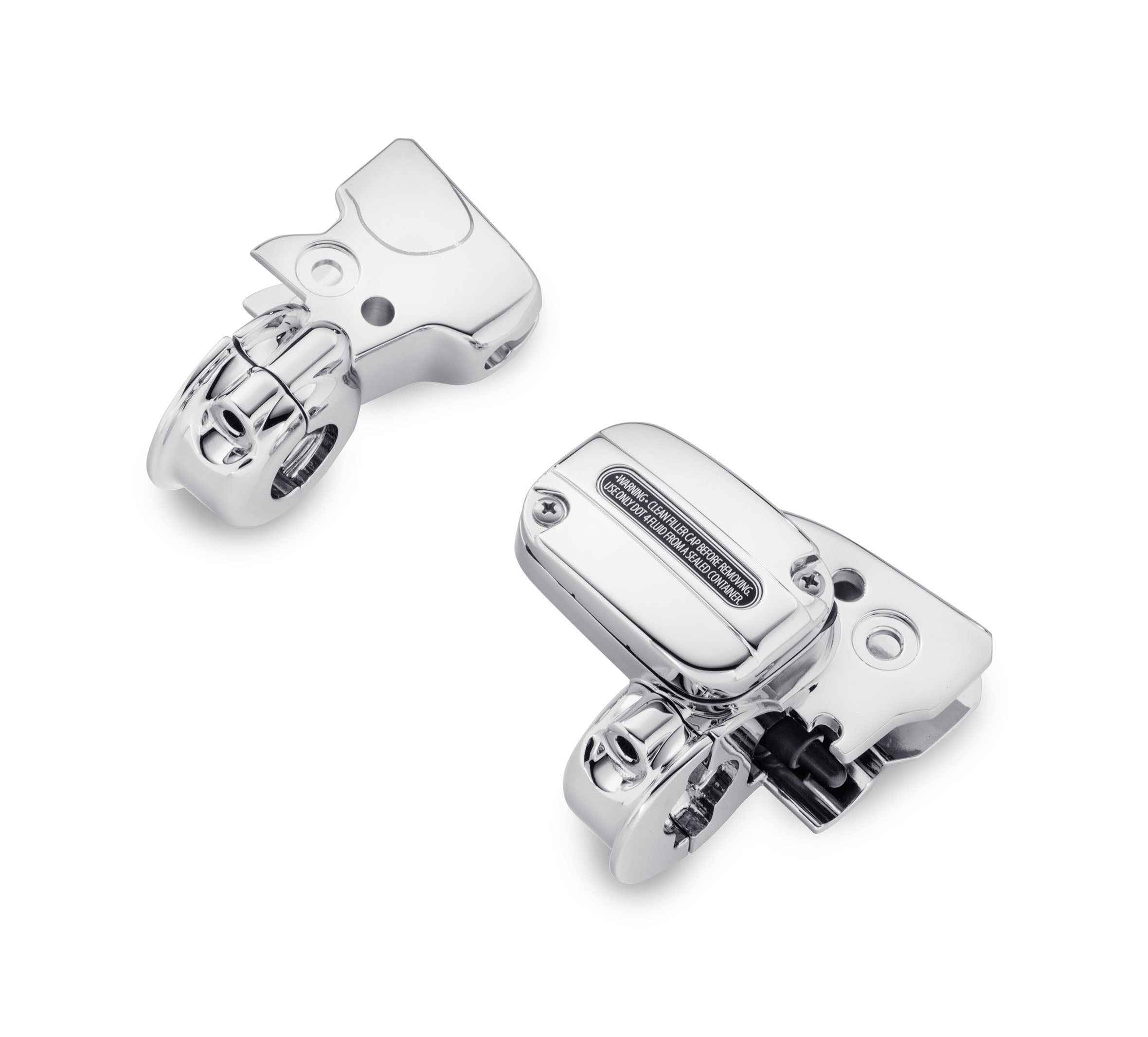 Chrome Clutch Bracket & Master Cylinder Reservoir Kit