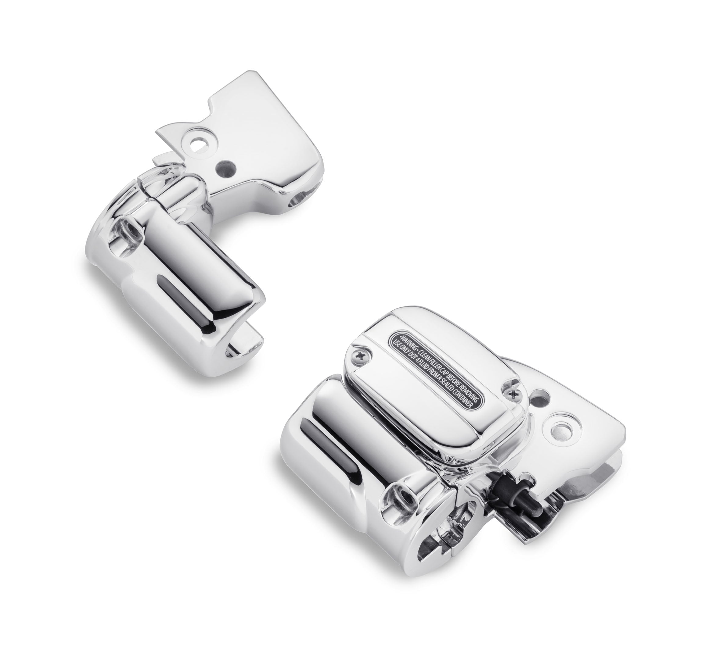 Chrome Clutch Bracket & Master Cylinder Reservoir Kit