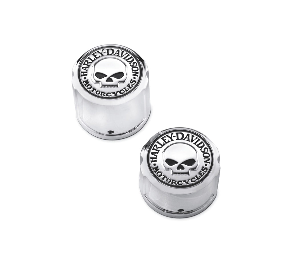 Willie G Skull Rear Axle Nut Covers