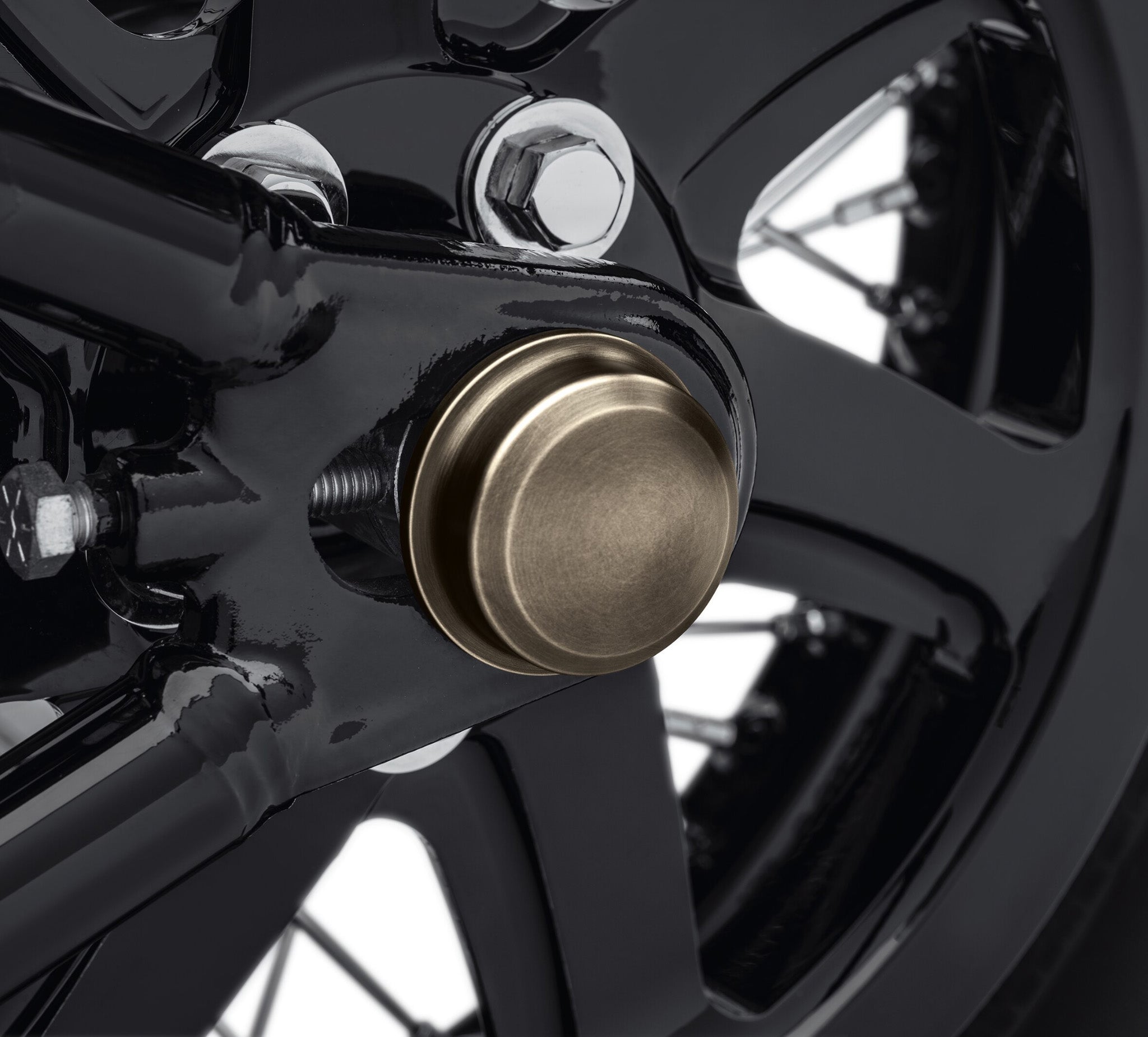 Brass Rear Axle Nut Covers