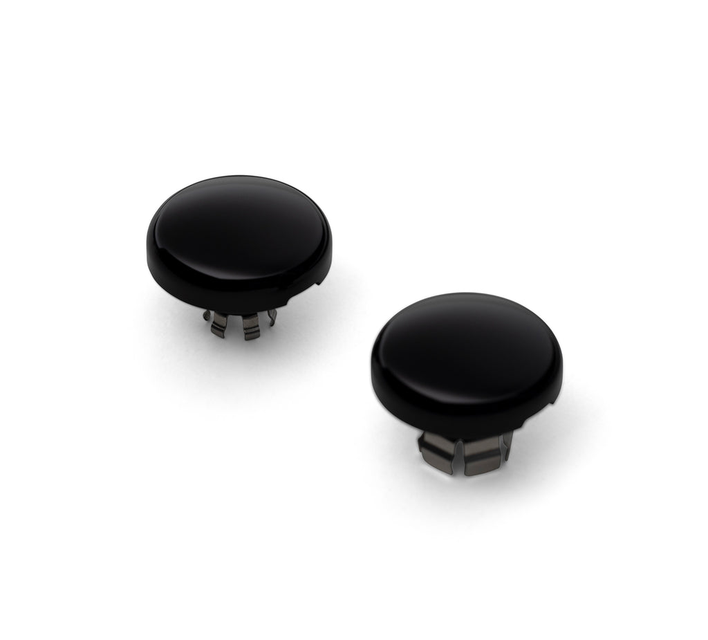 Gloss Black Front Axle Nut Covers