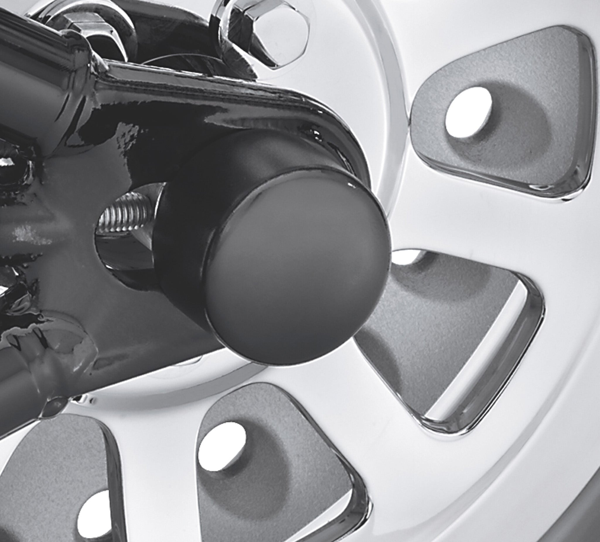 Gloss Black Rear Axle Nut Covers