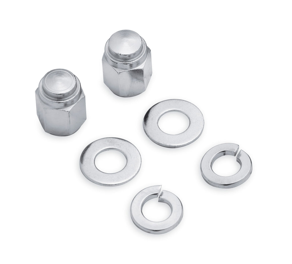 Chrome Fork Axle Retainer Nut Kit