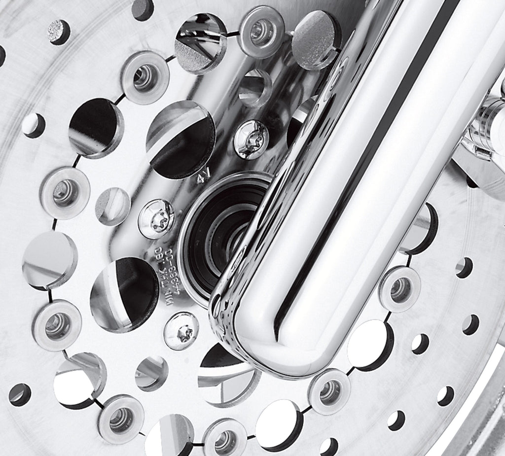 Chrome Rear Brake Disc Hardware Kit