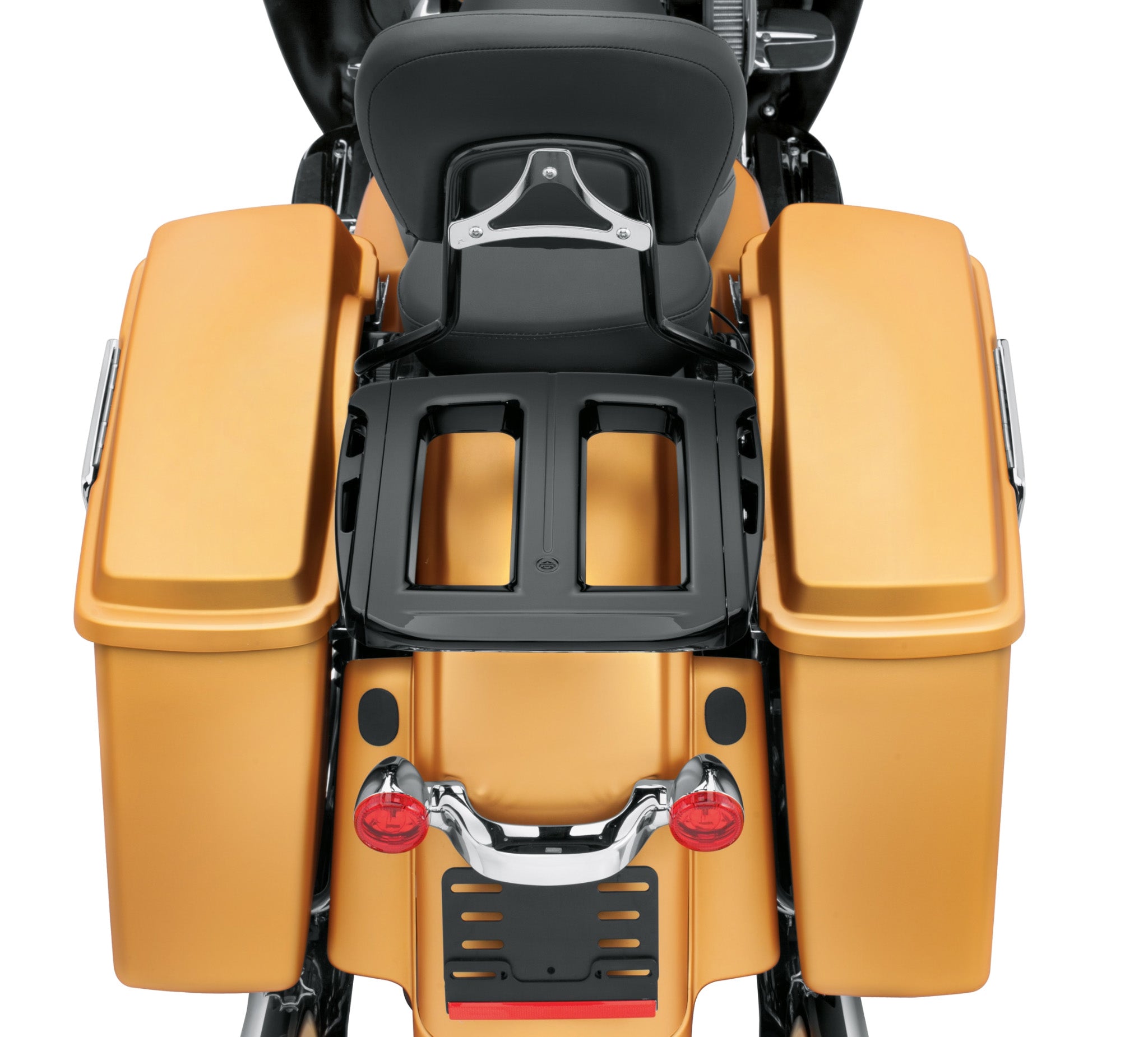Adjustable Two-Up Gloss Black Luggage Rack