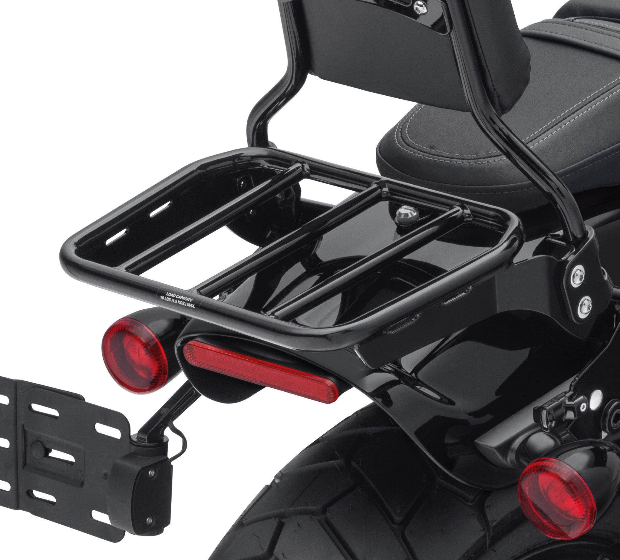 Sport Luggage Rack for HoldFast Sissy Bar Uprights - Gloss Black
