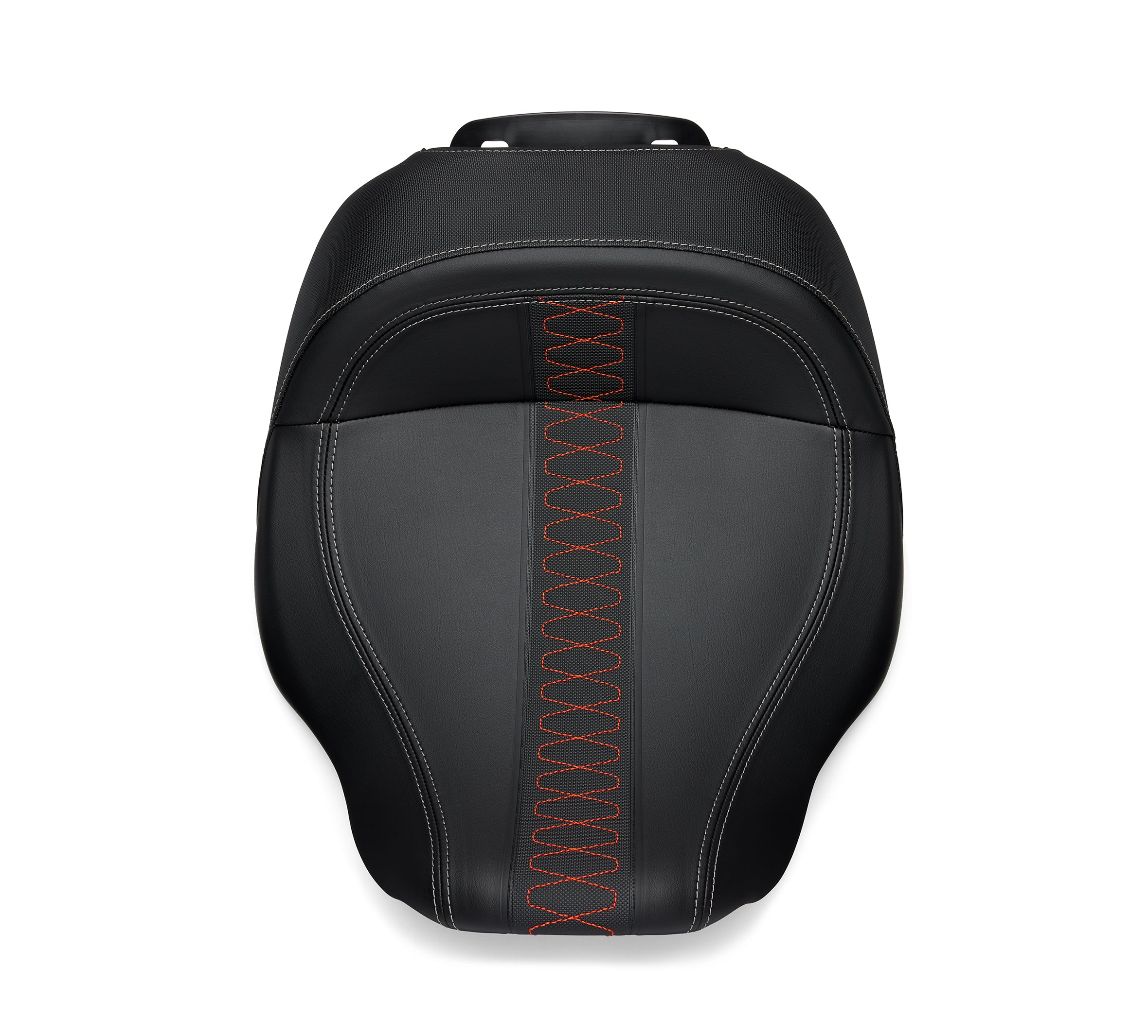 Low-Profile Solo Touring Seat – Orange Stitch