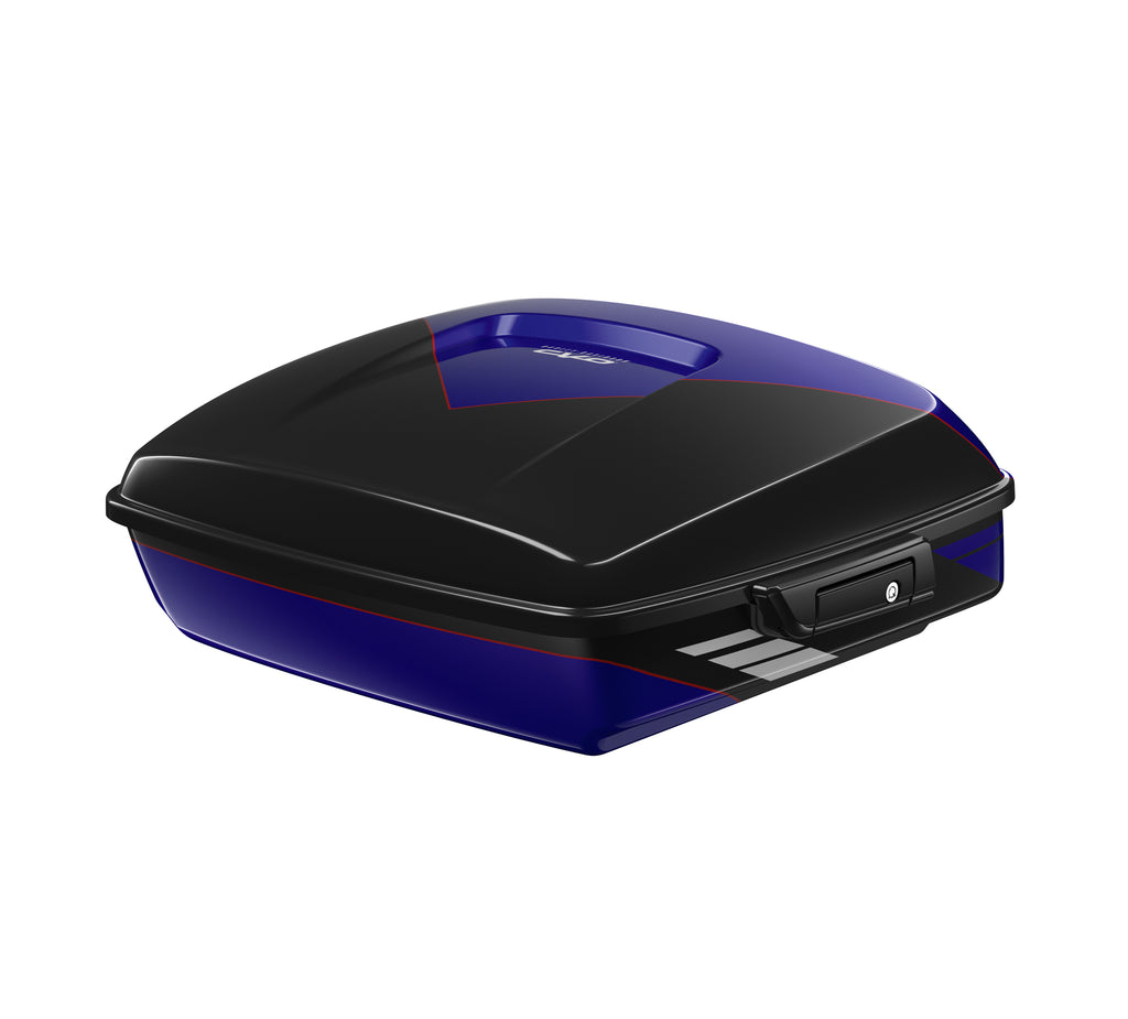 Chopped Tour-Pak Luggage - Blue Streak