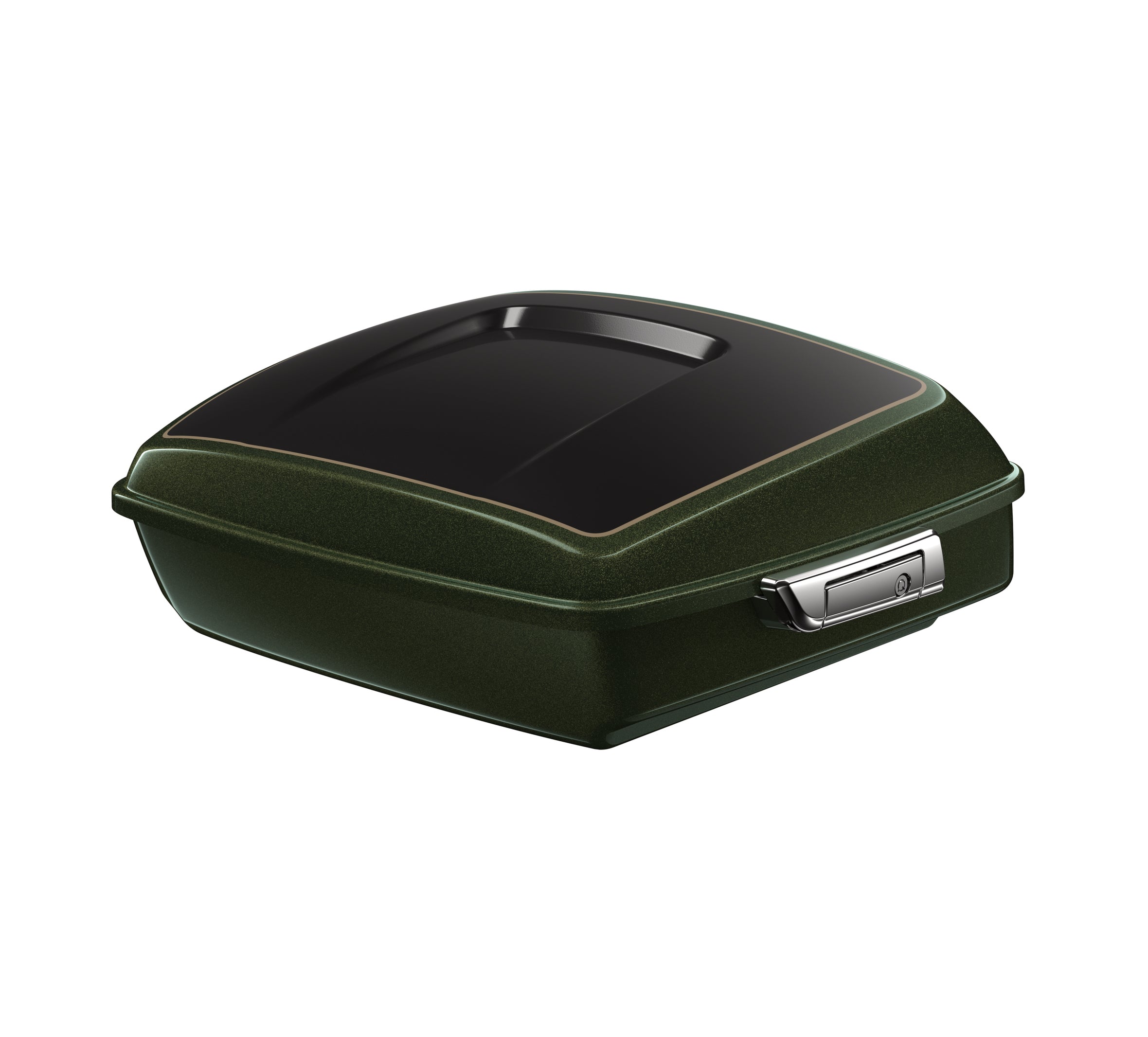 Chopped Tour-Pak Luggage - Olive Steel Metallic/Vivid Black