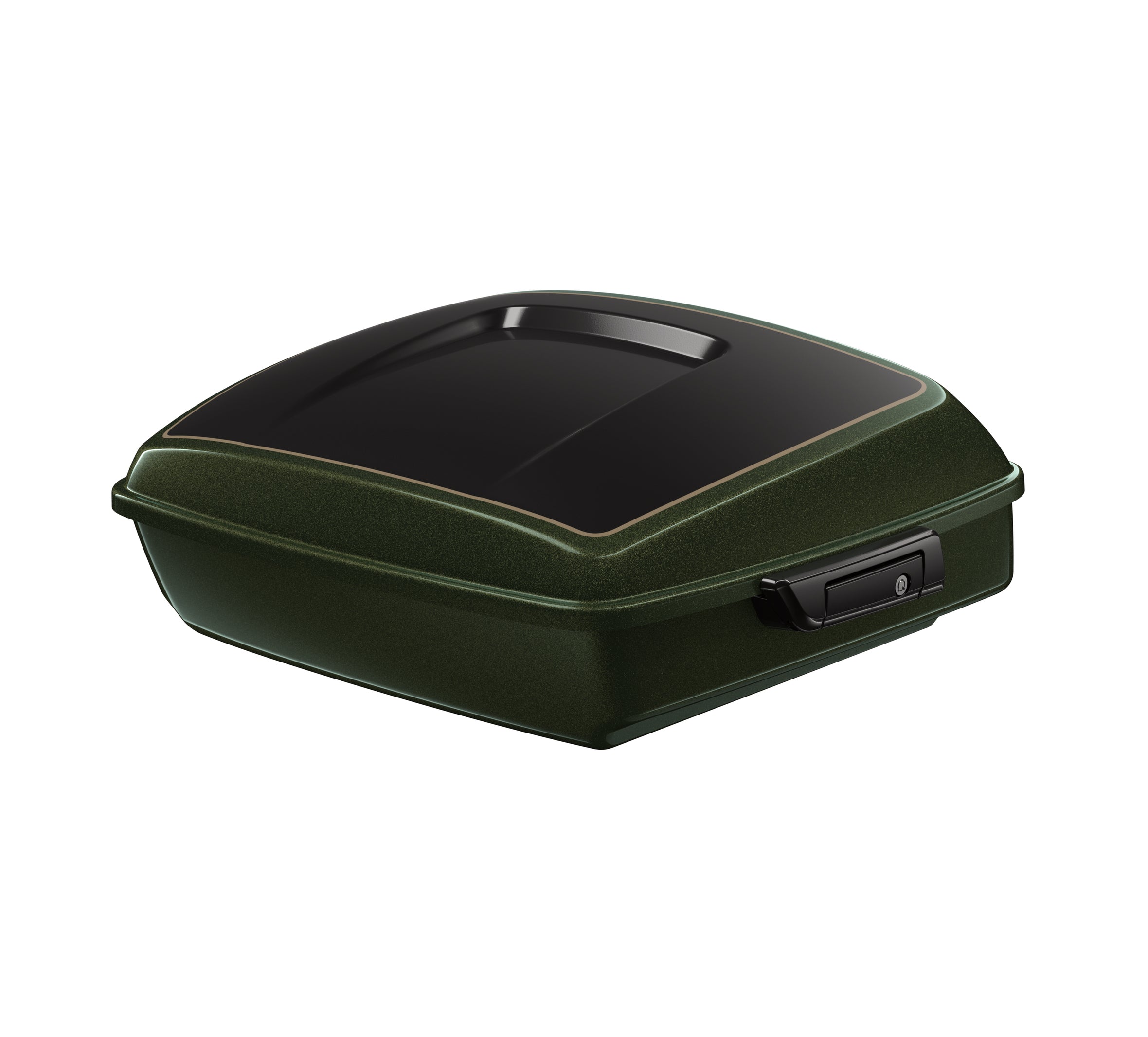 Chopped Tour-Pak Luggage - Olive Steel Metallic/Vivid Black