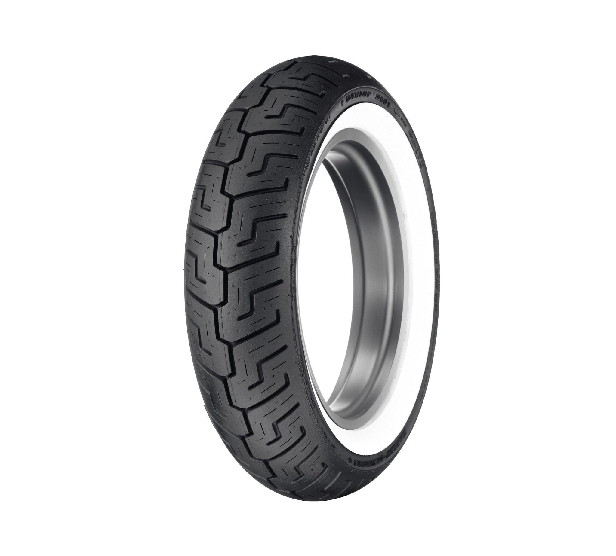 Dunlop Tire Series - D401 150/80B16 Wide Whitewall - 16 in. Rear