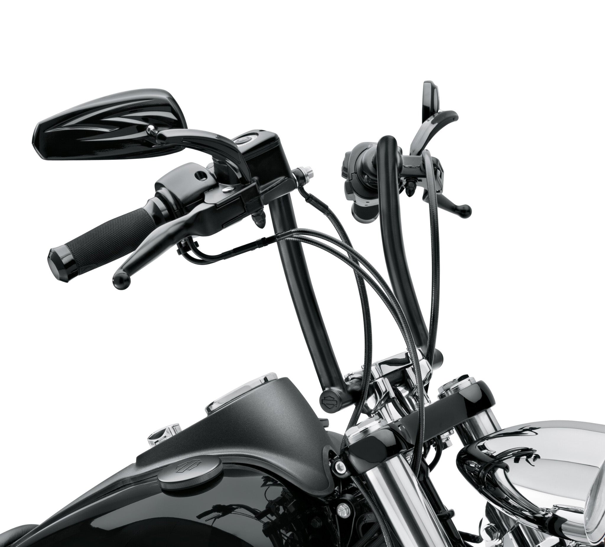 Chizeled Satin Black Handlebar