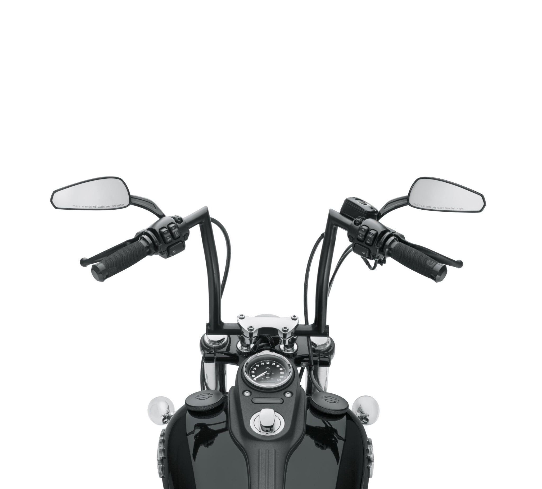 Chizeled Satin Black Handlebar