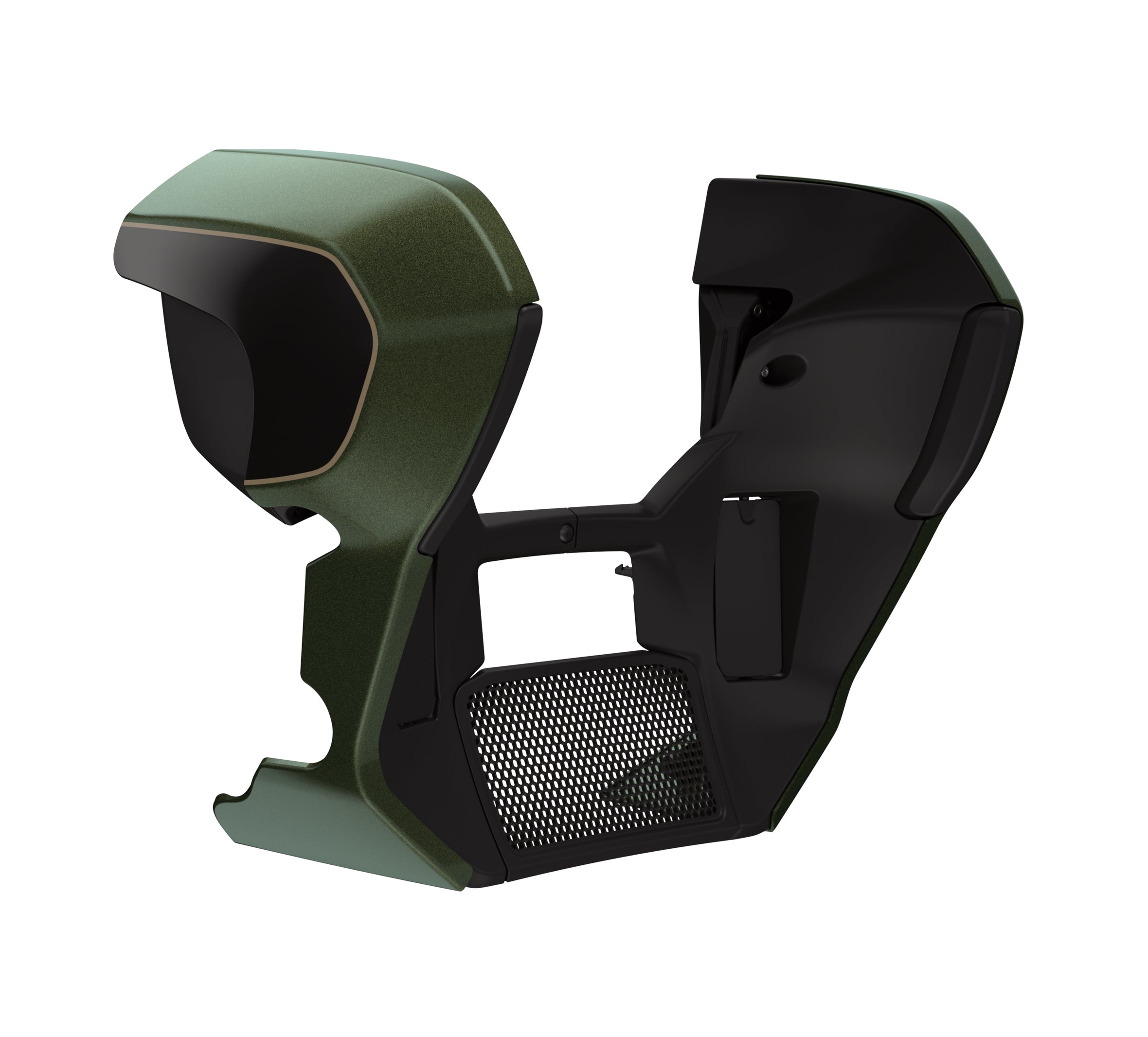 Fairing Lowers - Olive Steel Metallic/Vivid Black