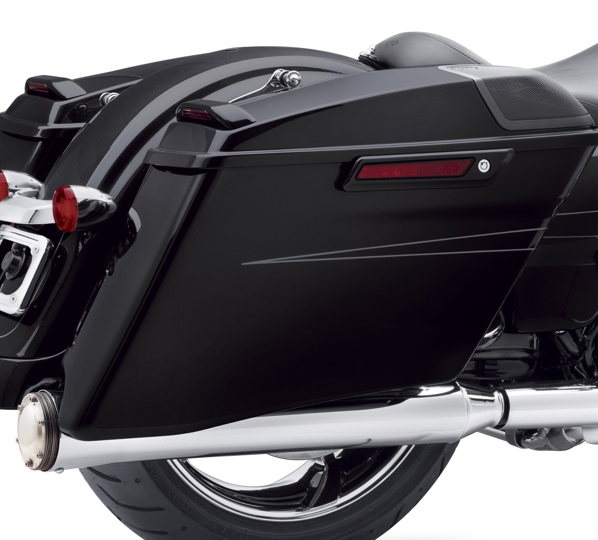 Vivid Black Saddlebag Lid Spoilers