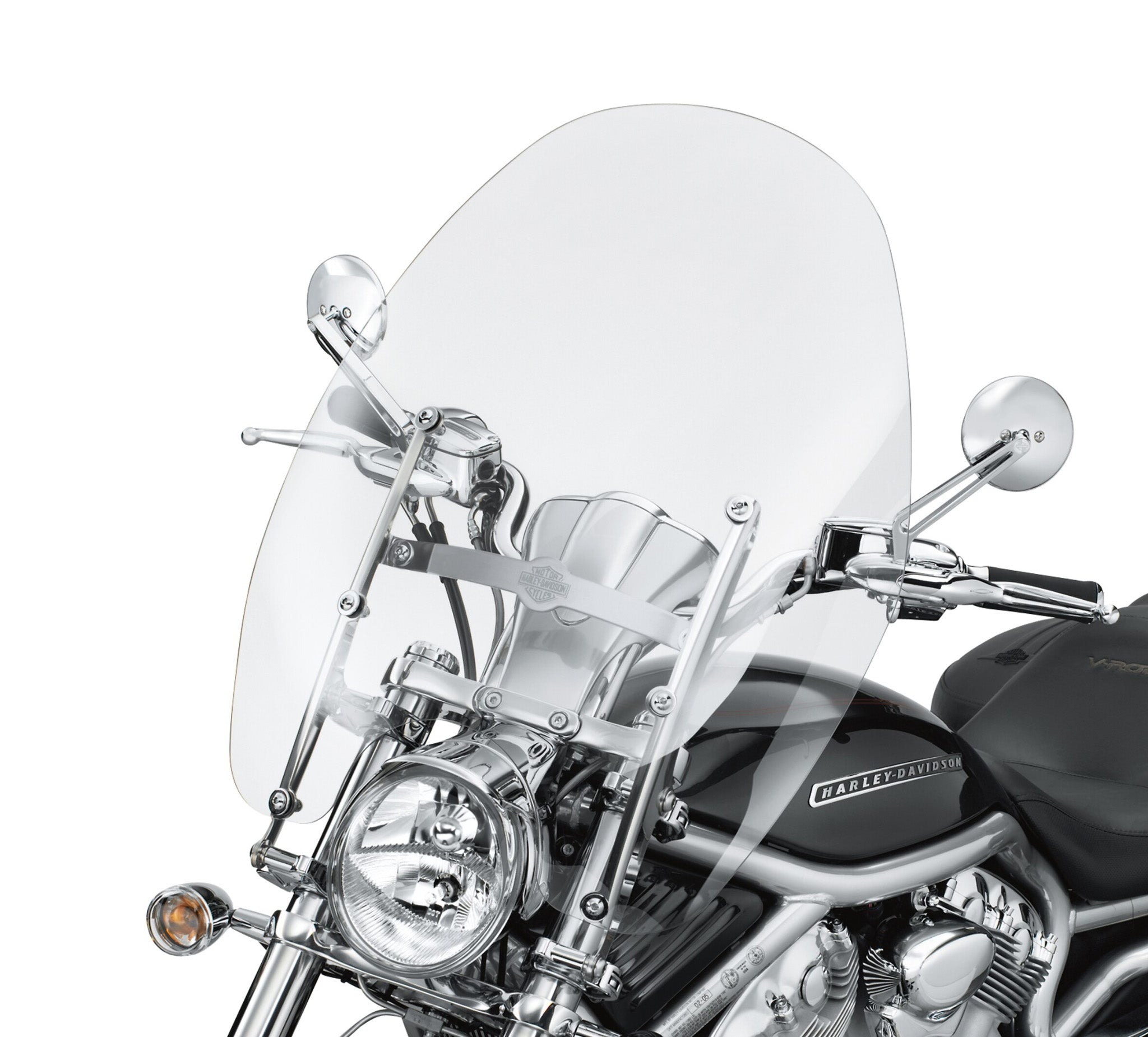 Quick-Release Detachable Touring Windshield