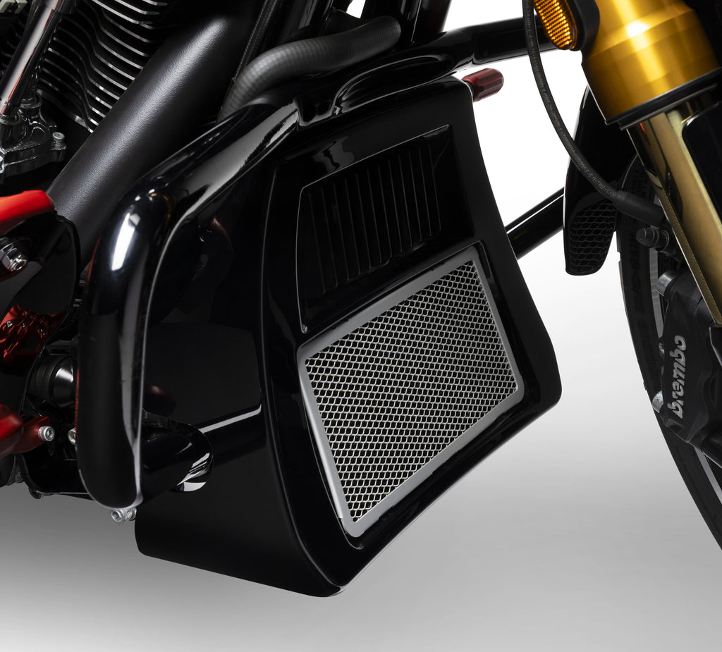 Center-Cooled Milwaukee-Eight Radiator Guard