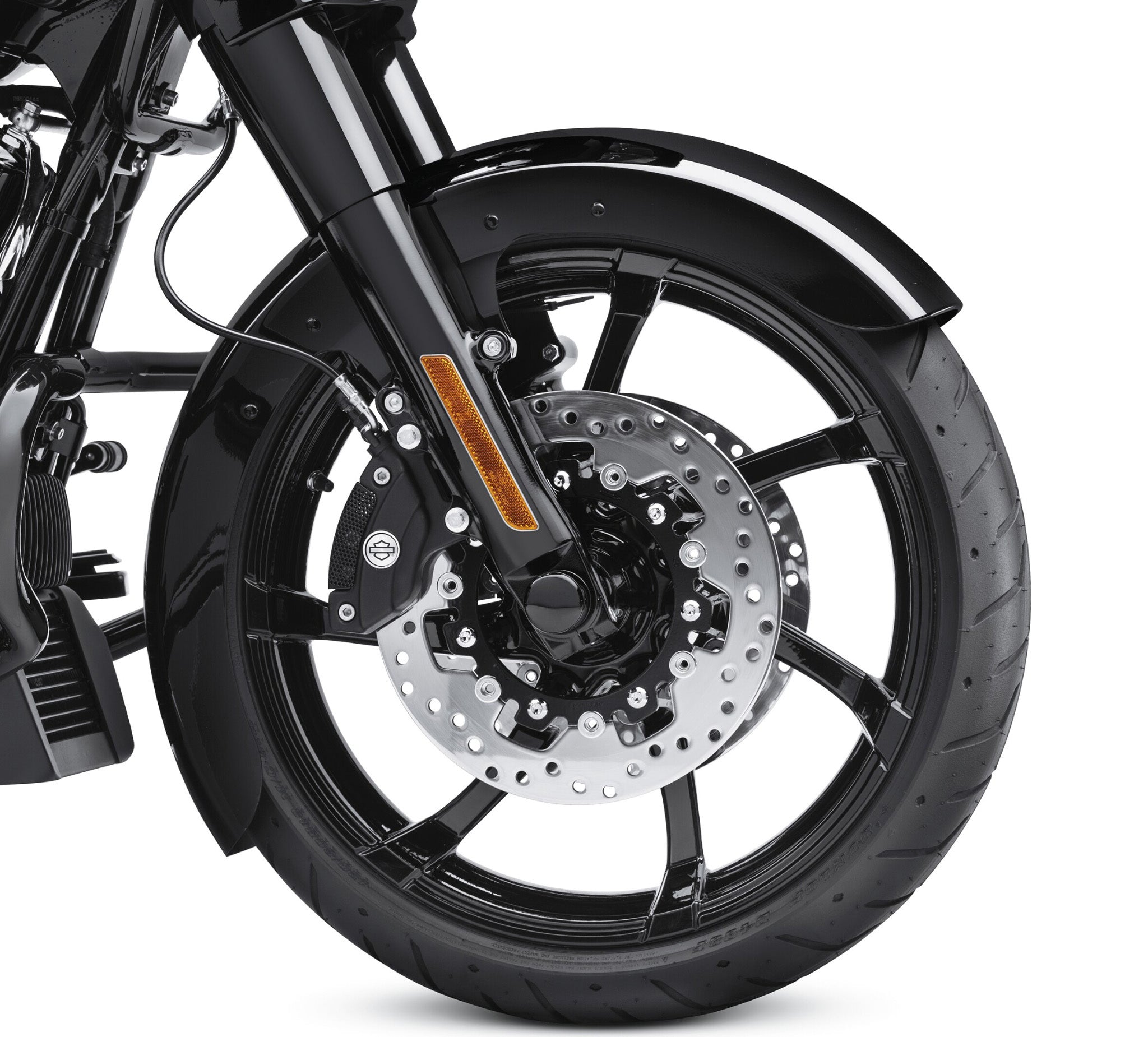 Vivid Black Custom Wrapped Front Fender