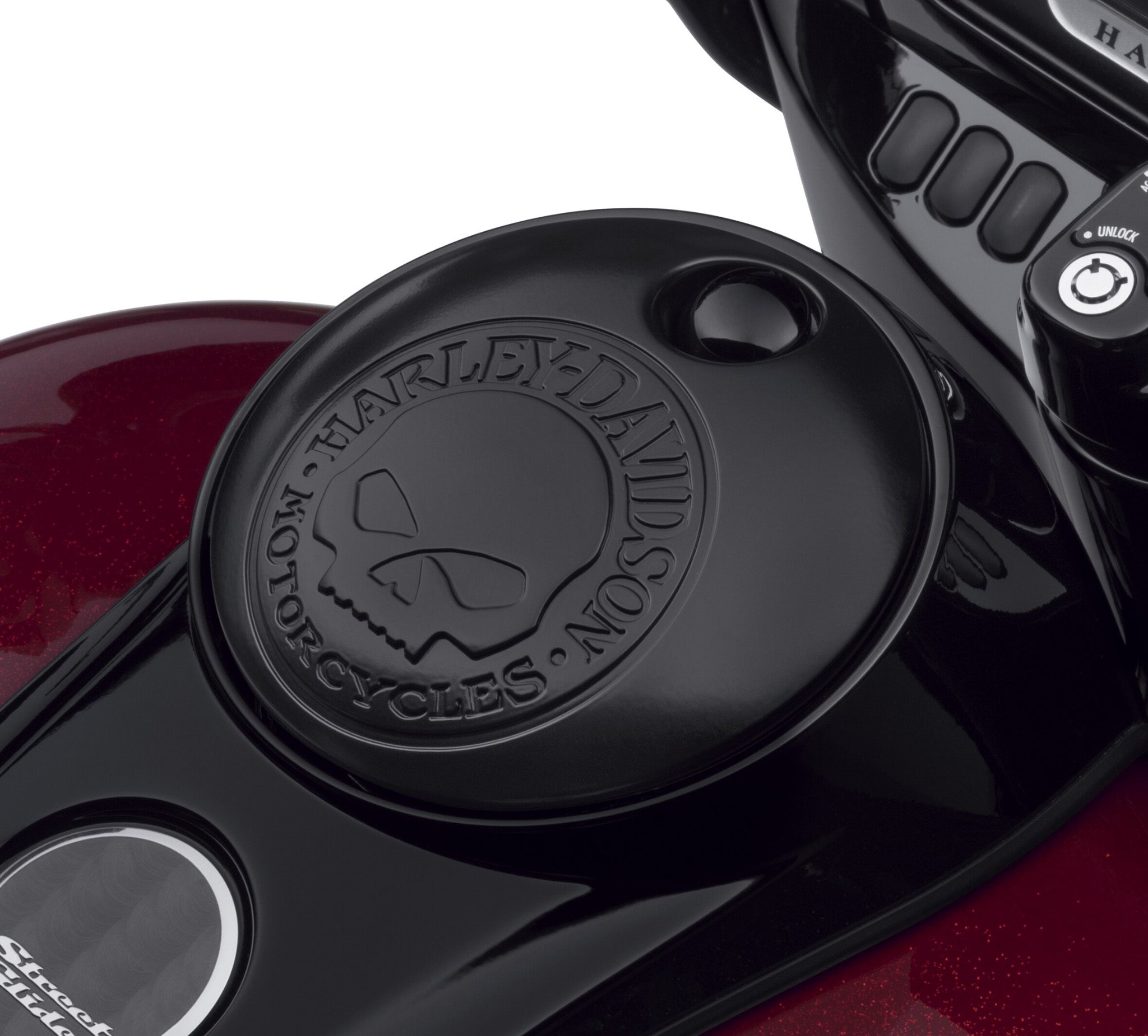 Willie G Skull Fuel Tank Console Door