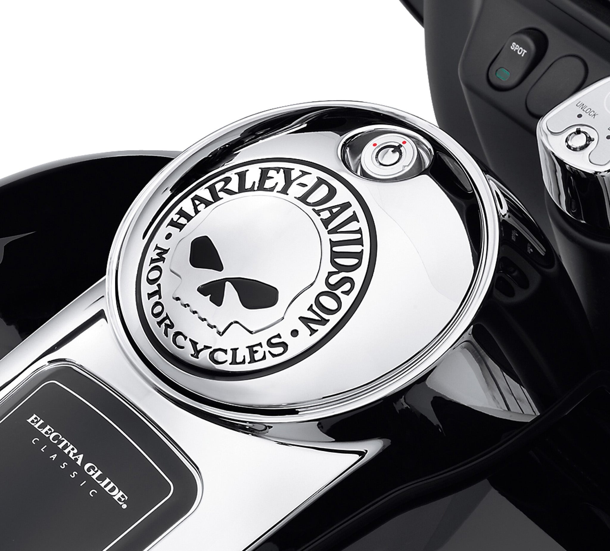 Willie G Skull Fuel Console Door