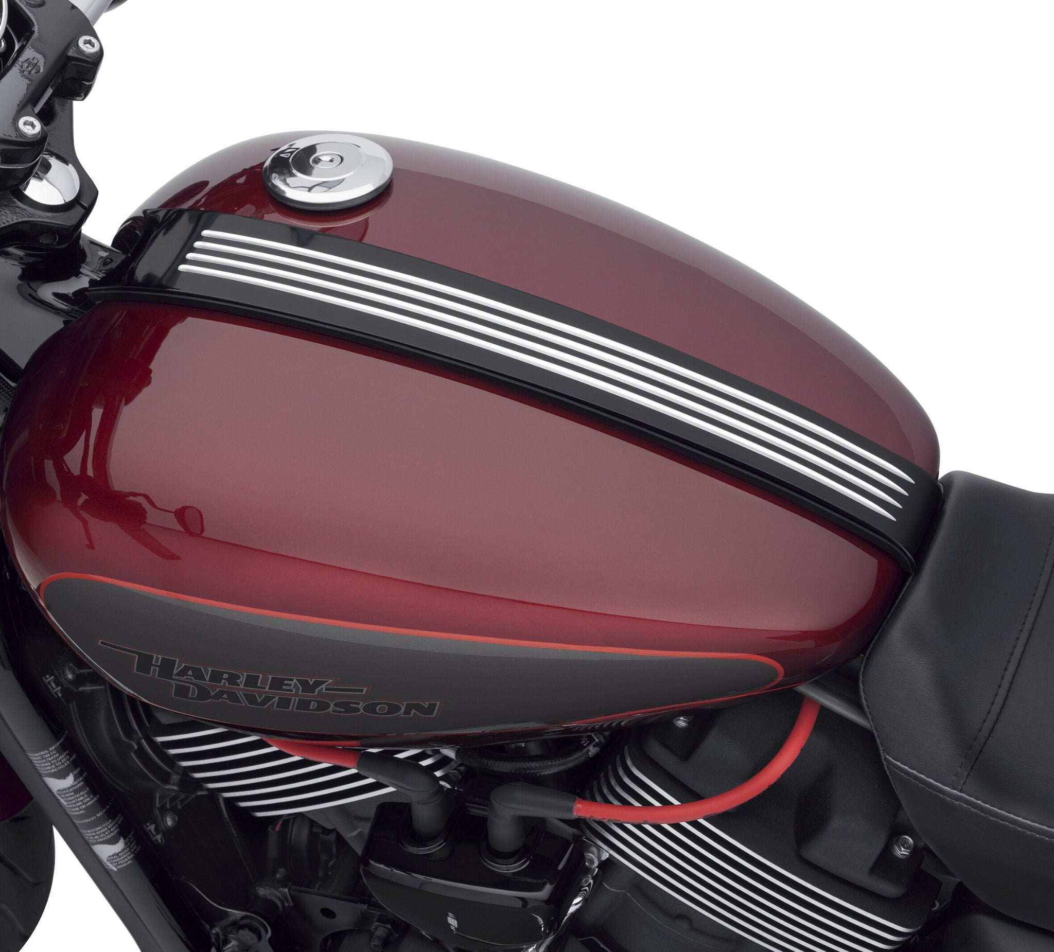 Fuel Tank Trim - Gloss Black Machined