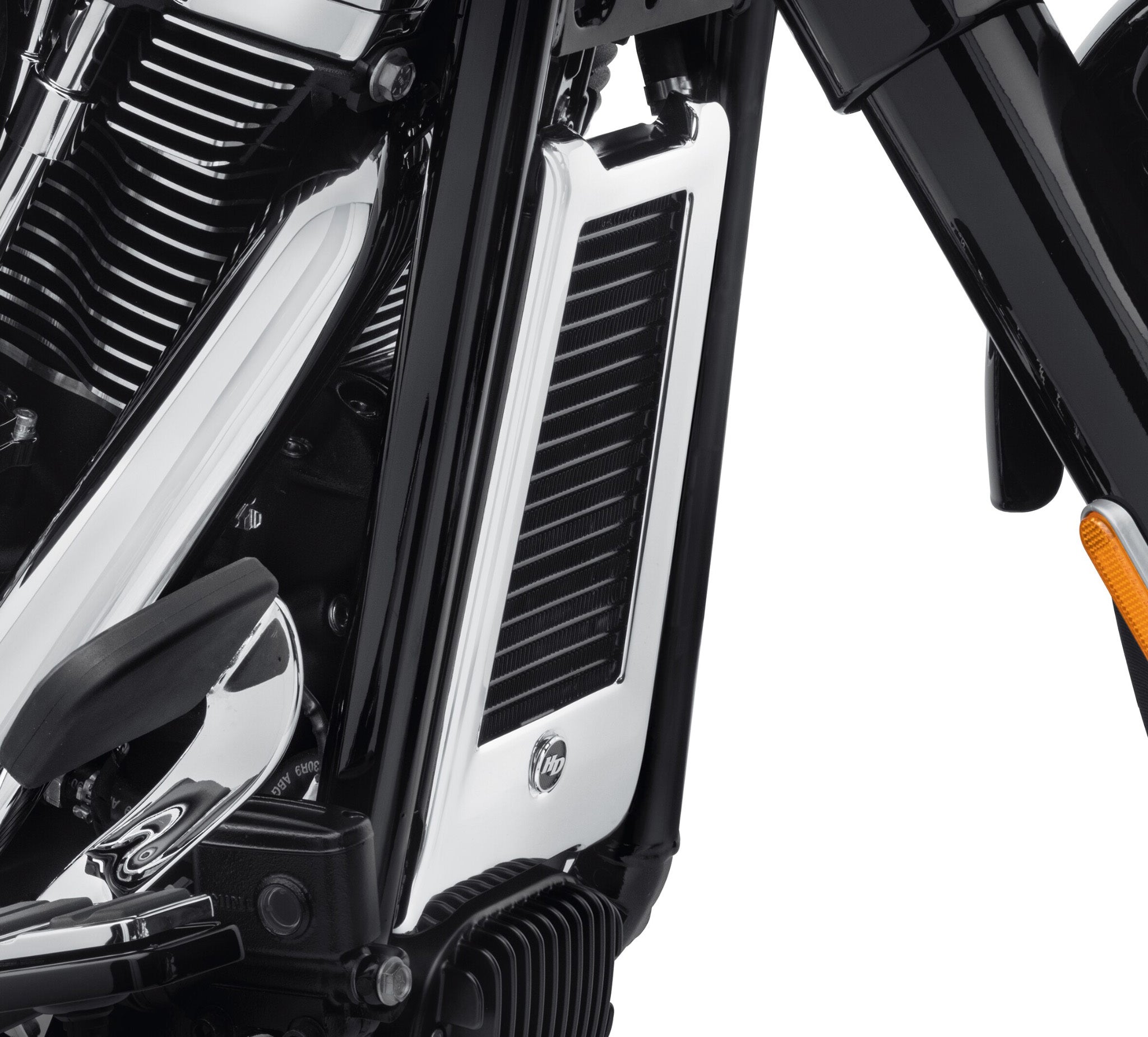 Oil Cooler Cover - Chrome
