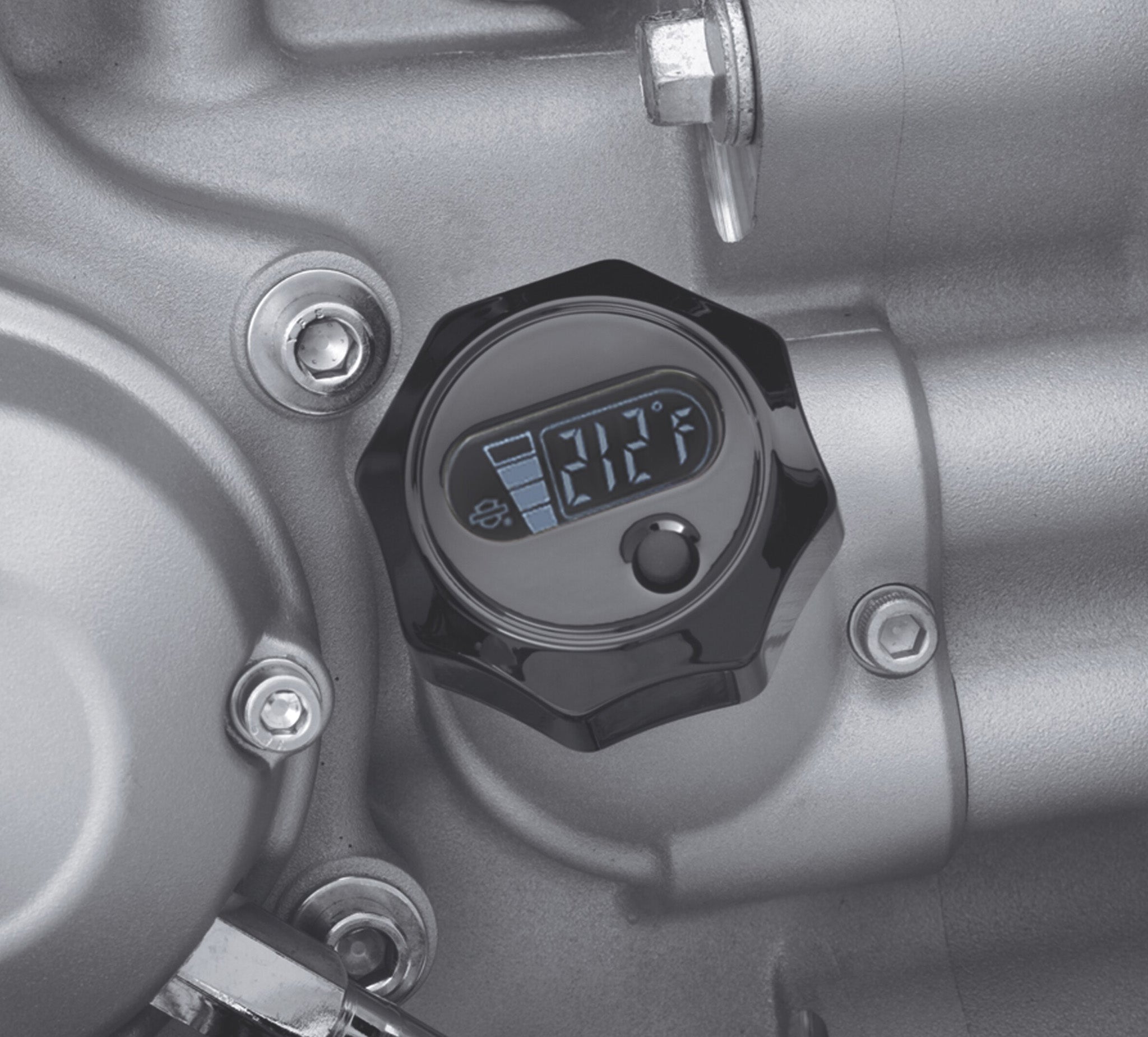 Oil Level and Temperature Dipstick with Lighted LCD Readout