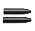 Satin Black Muffler Shields - Short