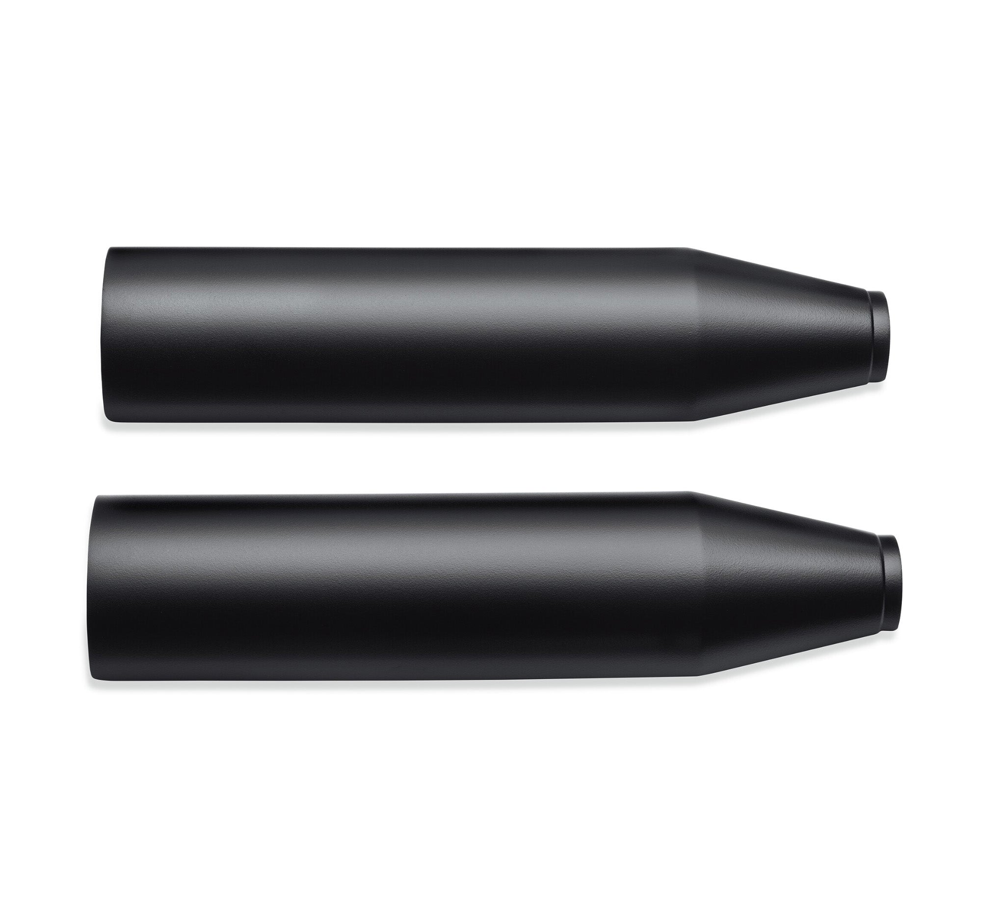 Satin Black Muffler Shields - Short