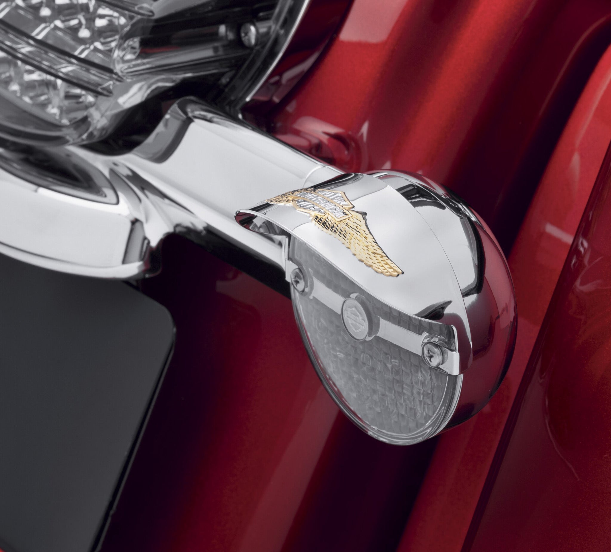 Eagle Wing Flat Lens Turn Signal Visor