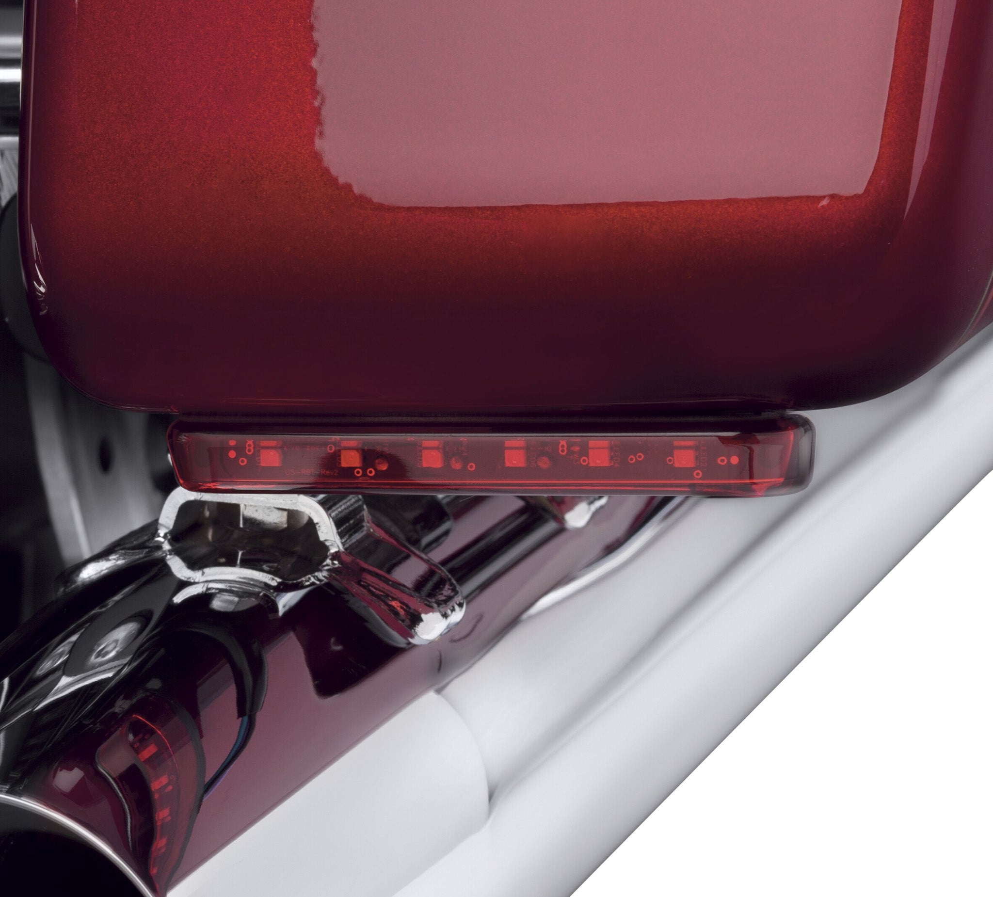 Electra Glo™ Stealth Auxiliary LED Run/Brake/Turn Lamp - Red Lens