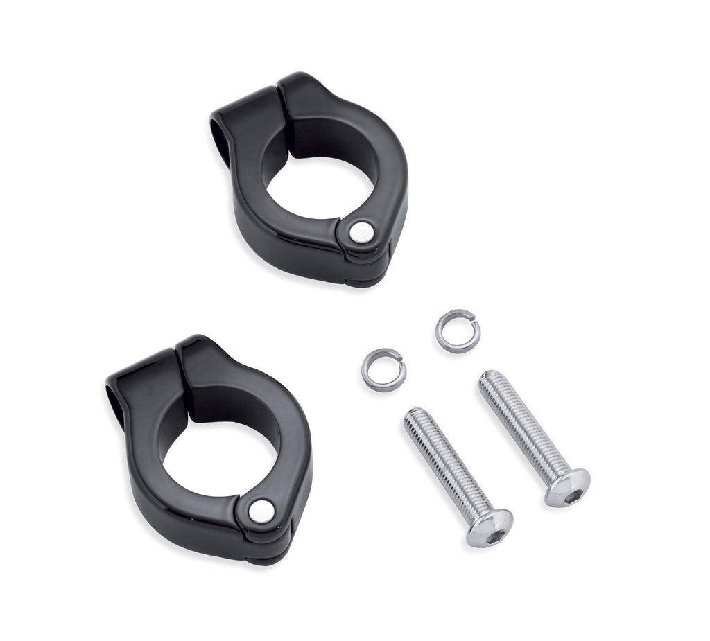 LED Fog Lamp Engine Guard Clamp Kit - Gloss Black
