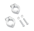LED Fog Lamp Engine Guard Clamp Kit - Chrome