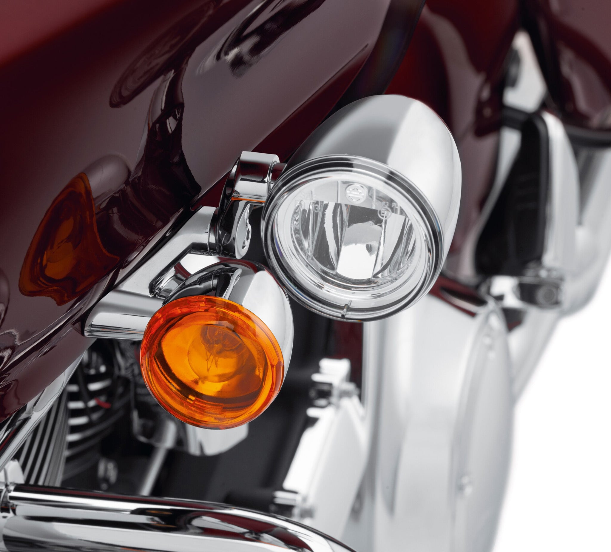 Road Glide LED Fog Lamp Mount Kit - Chrome