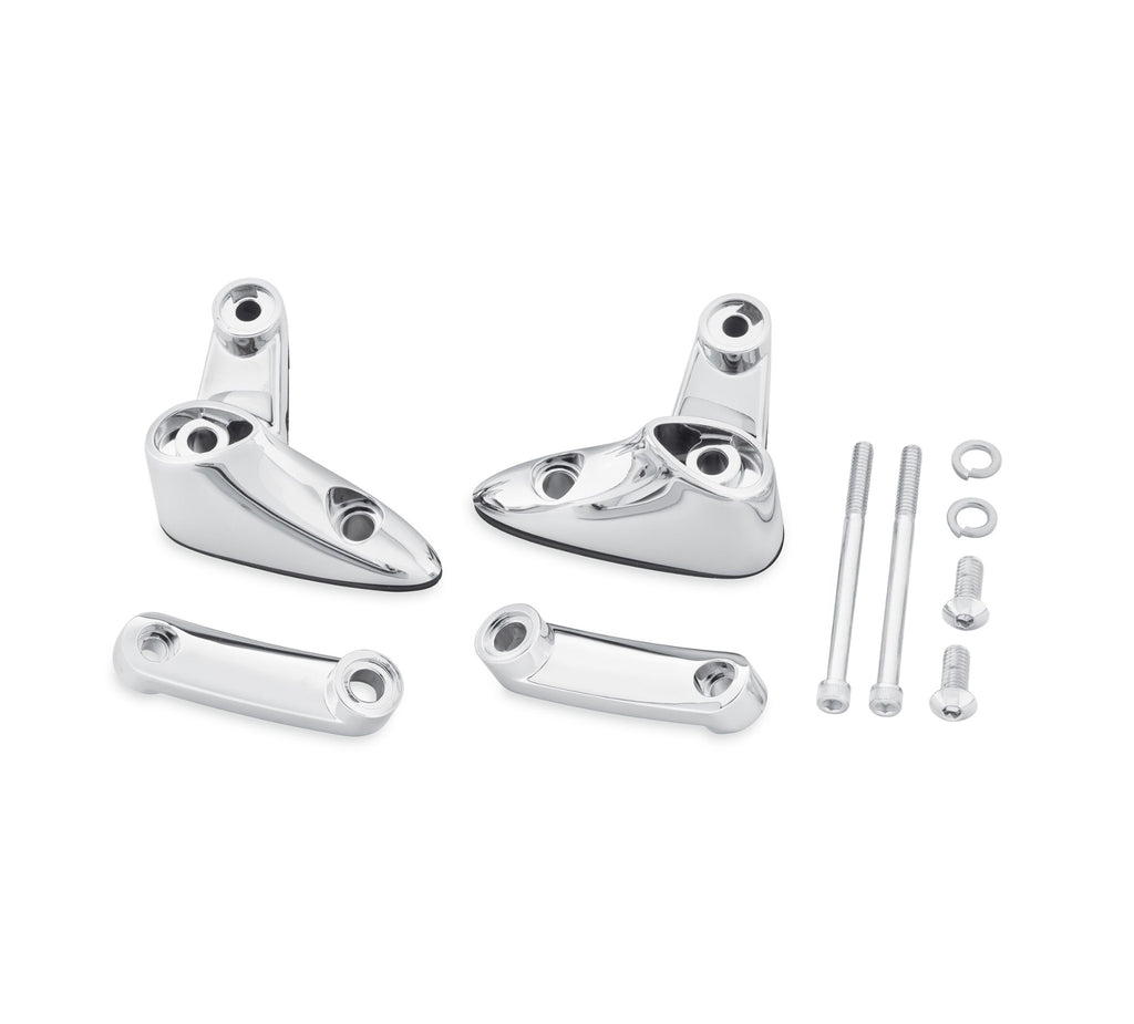 Road Glide LED Fog Lamp Mount Kit - Chrome