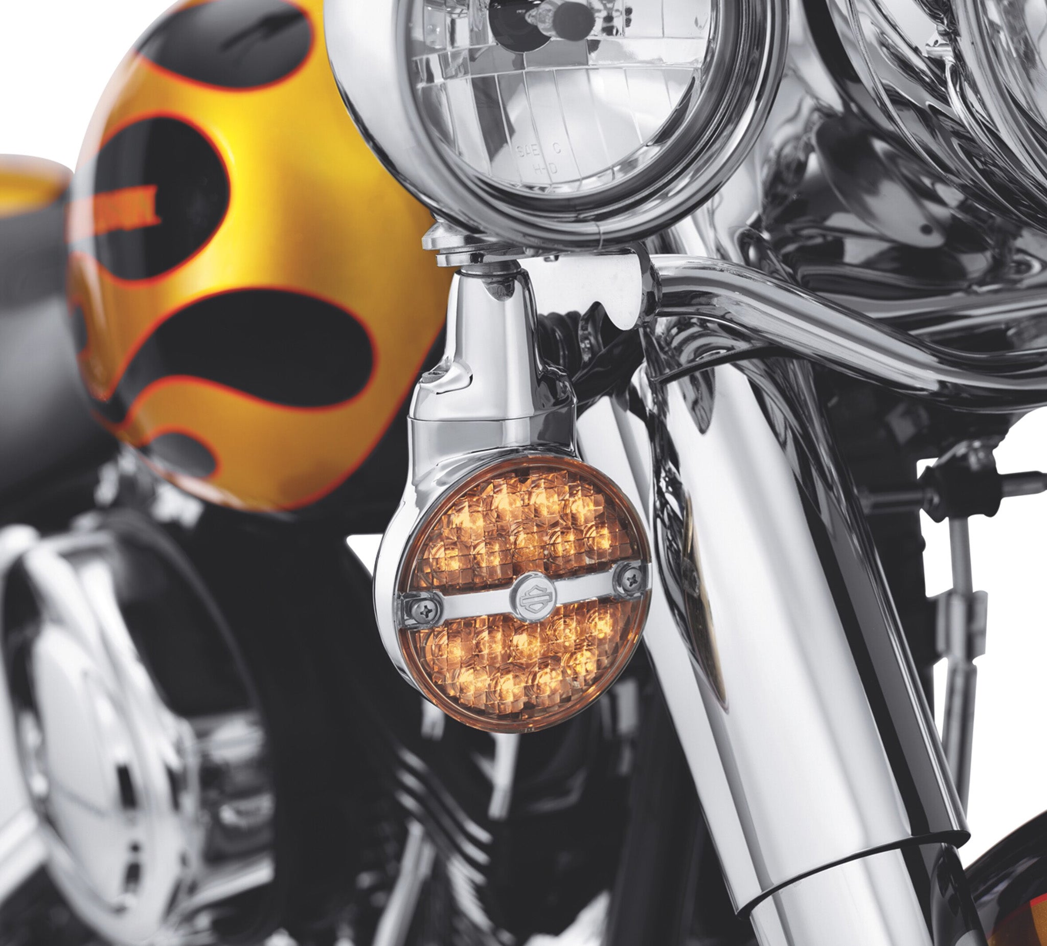 Bar & Shield Front LED Turn Signals
