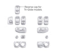 Chrome Switch Cap Kit