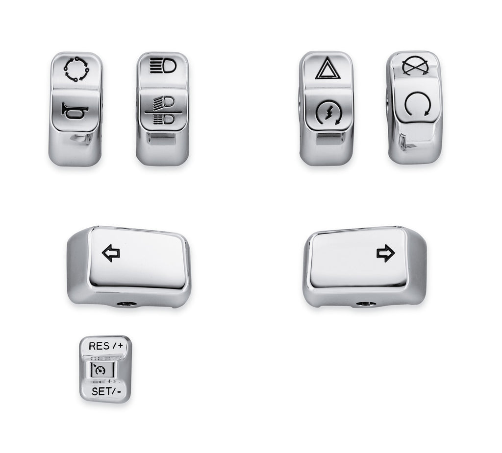 Chrome Switch Cap Kit