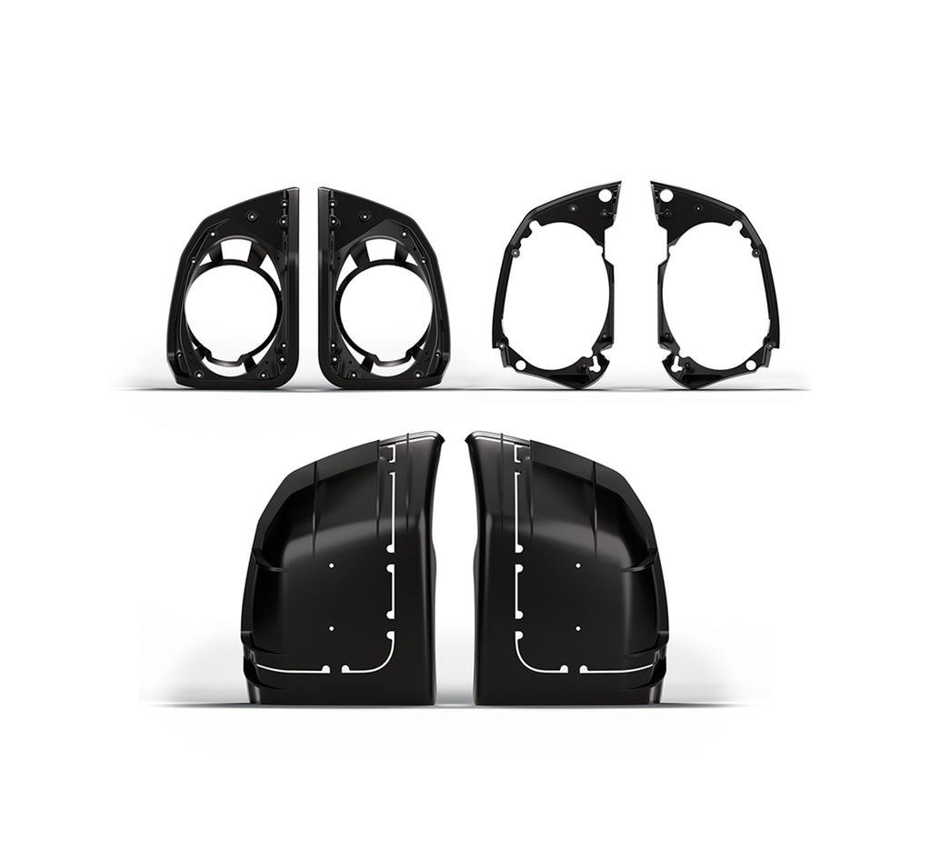 Harley-Davidson Audio Powered By Rockford Fosgate Stage II Saddlebag Speakers with Lid Cut-In System