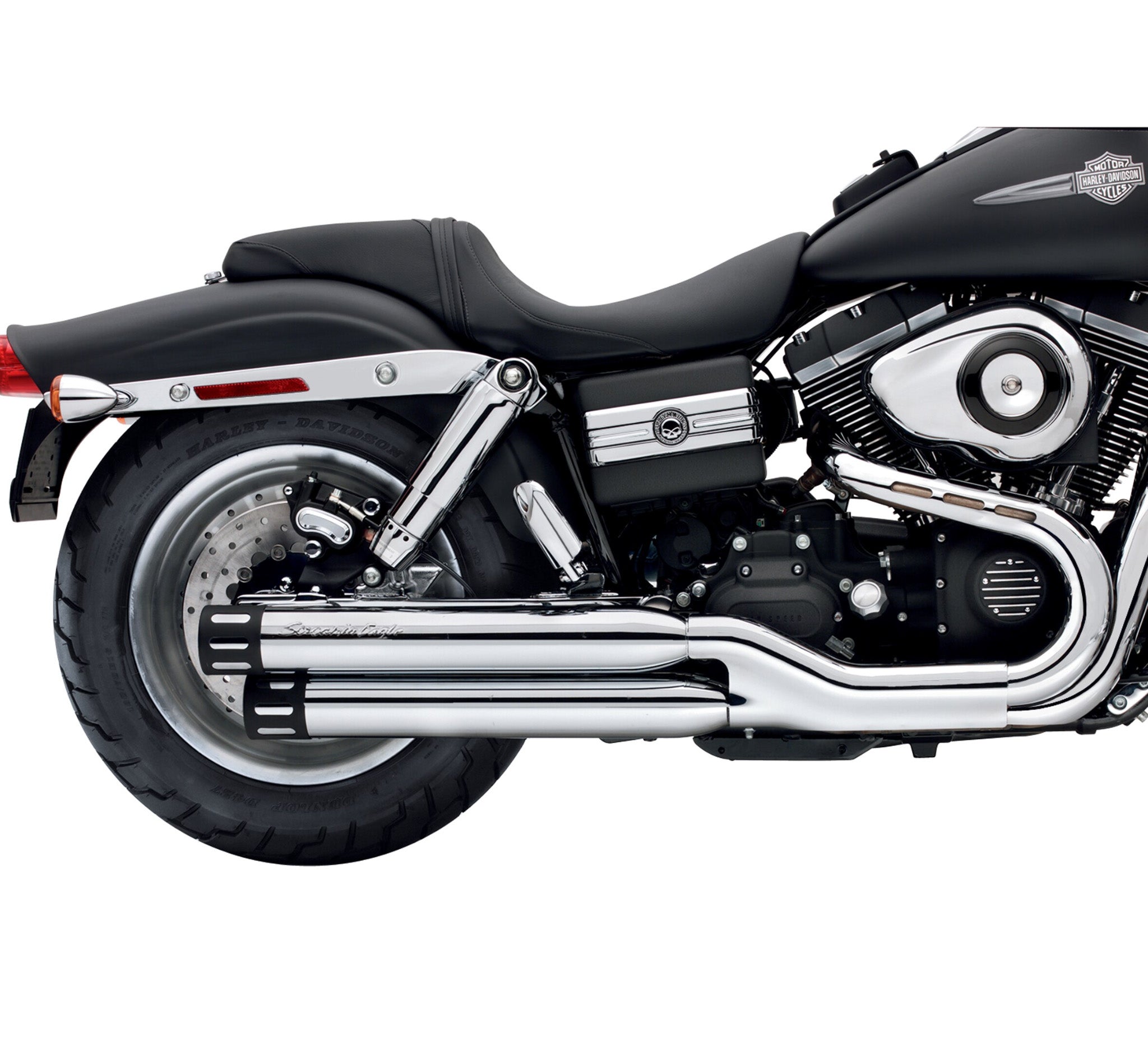 Screamin' Eagle Street Performance Slip-On Staggered Dual Mufflers