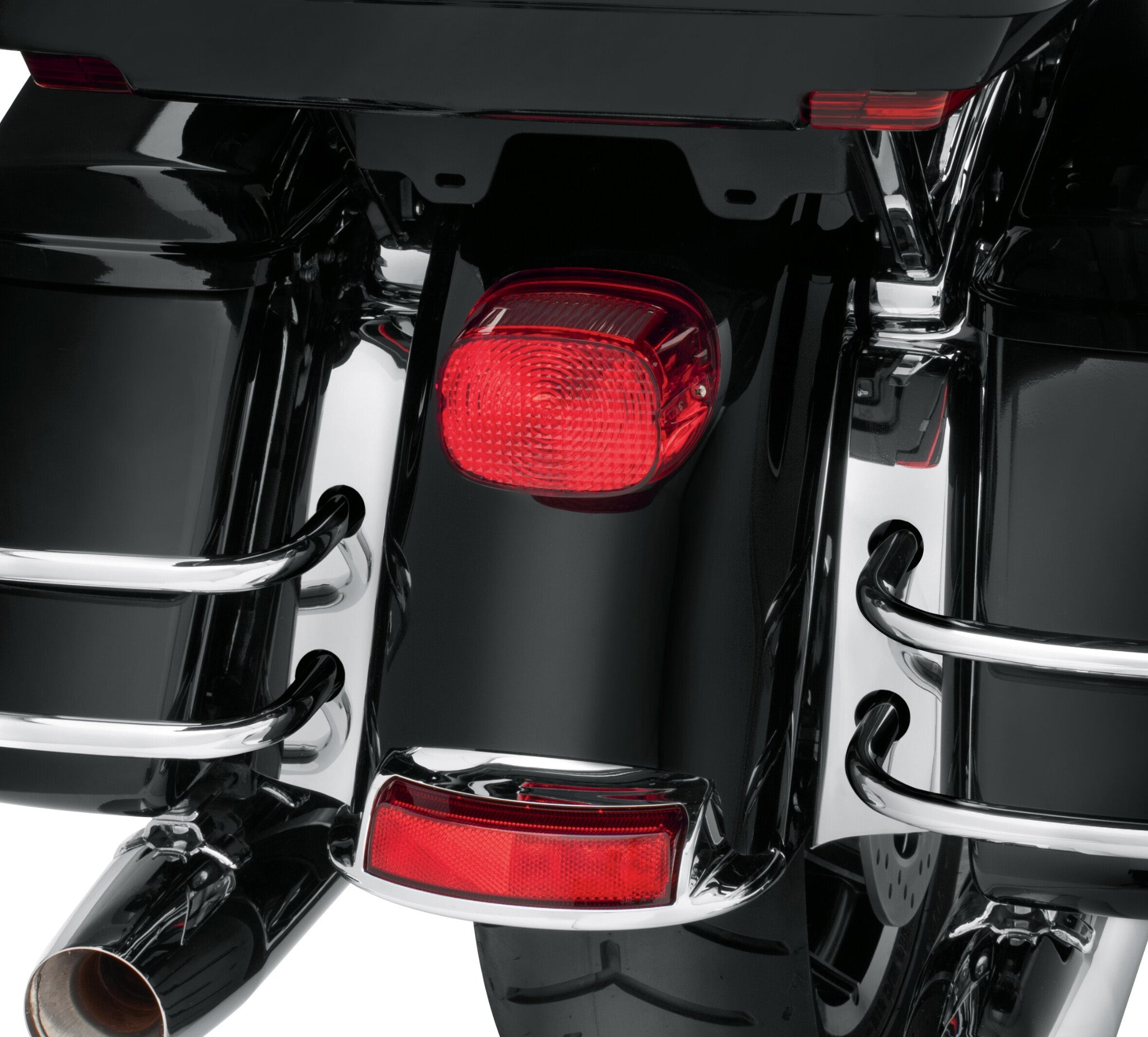 Chrome Slotted Saddlebag Filler Strip Kit