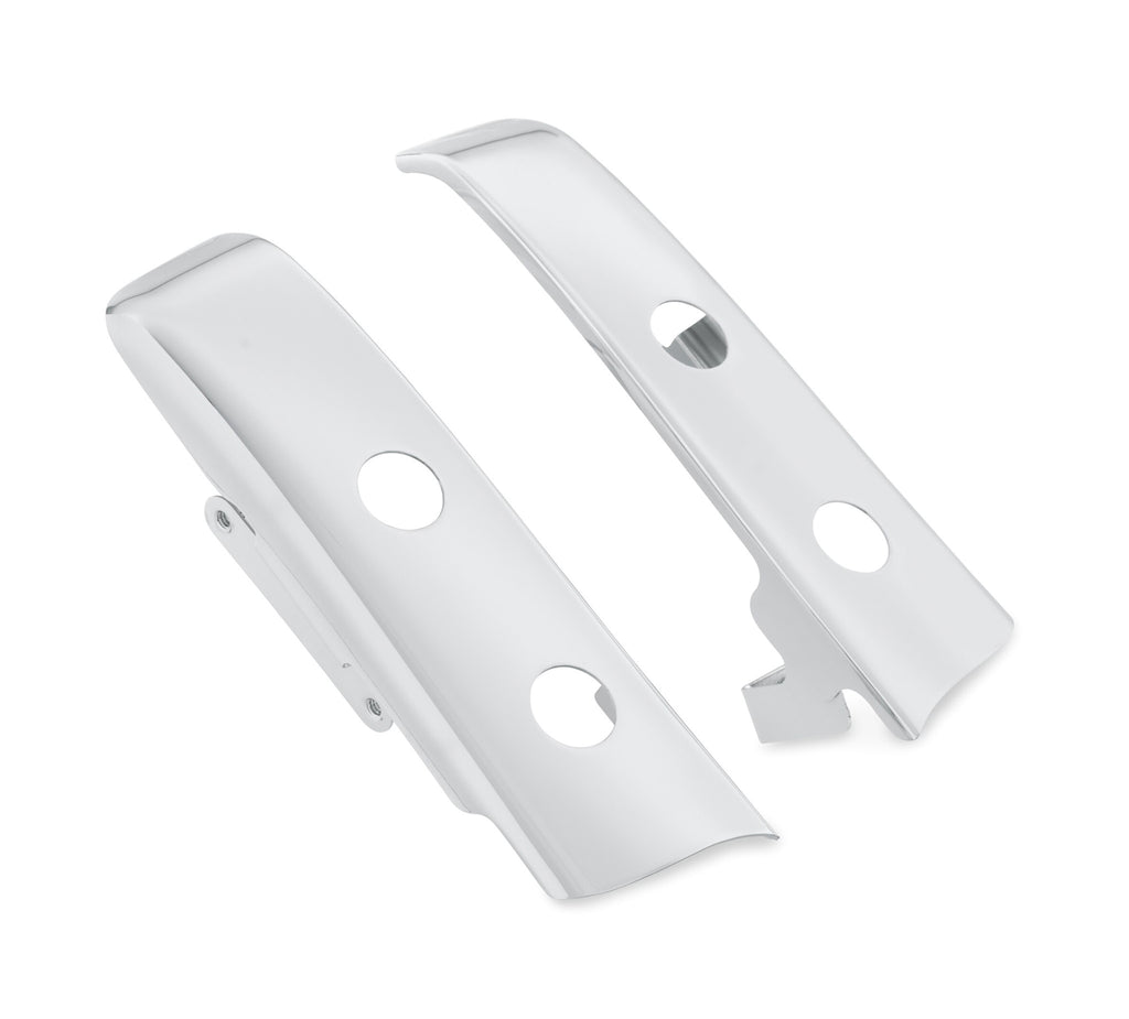 Chrome Slotted Saddlebag Filler Strip Kit