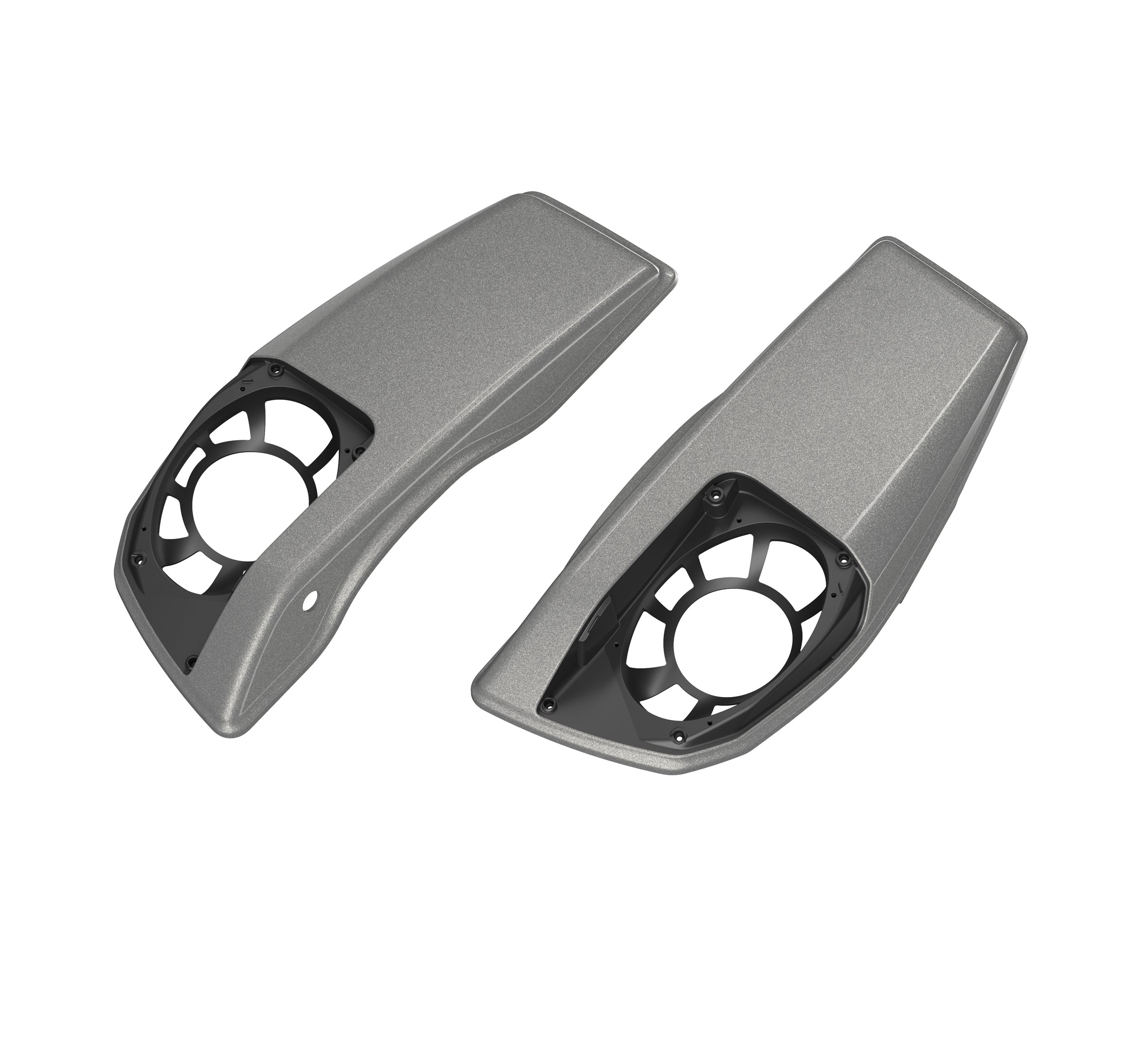 Color Matched Saddlebag Speaker Lids - Mercury Silver