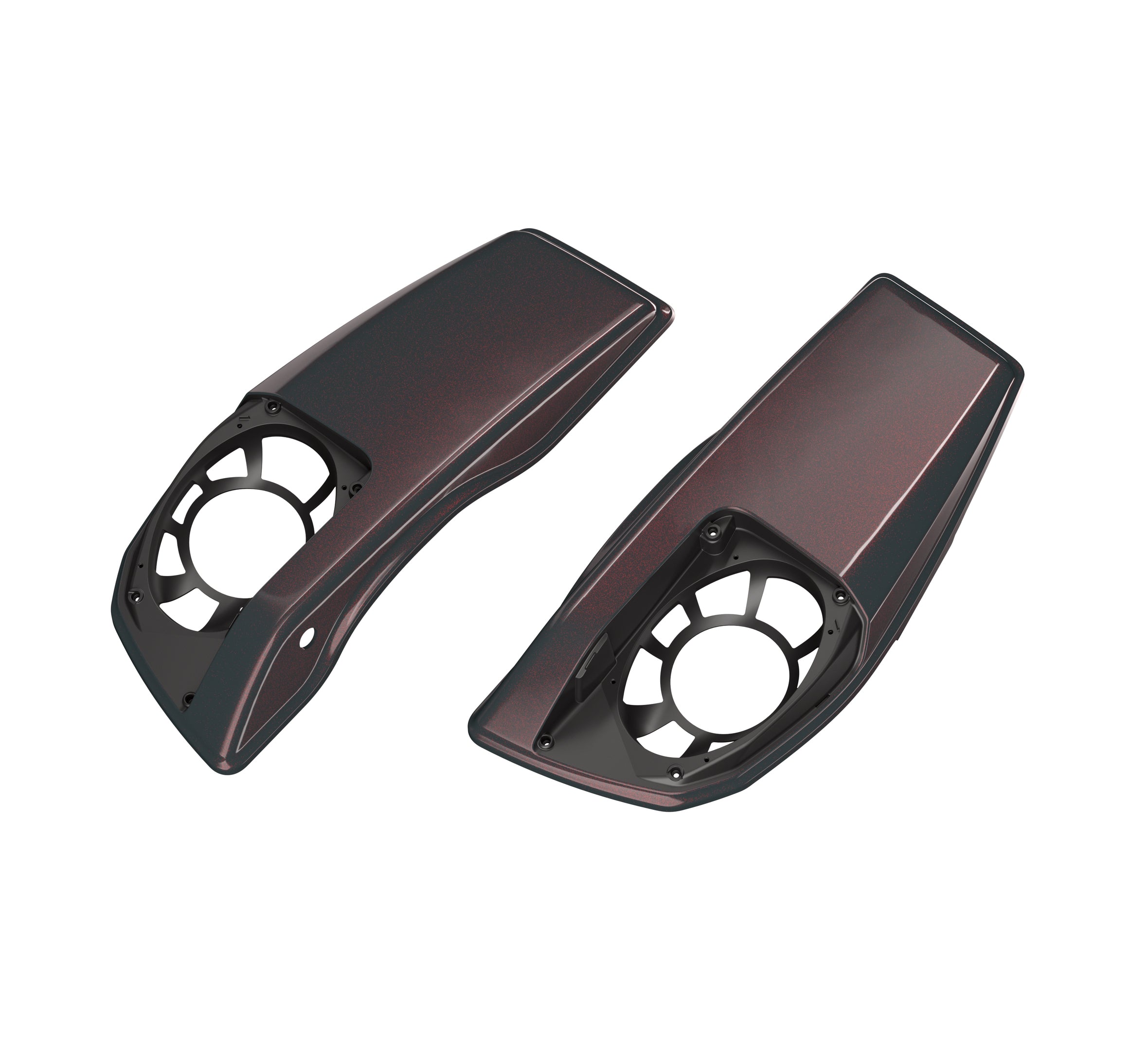 Saddlebag Speaker Lids - Inferno Gray
