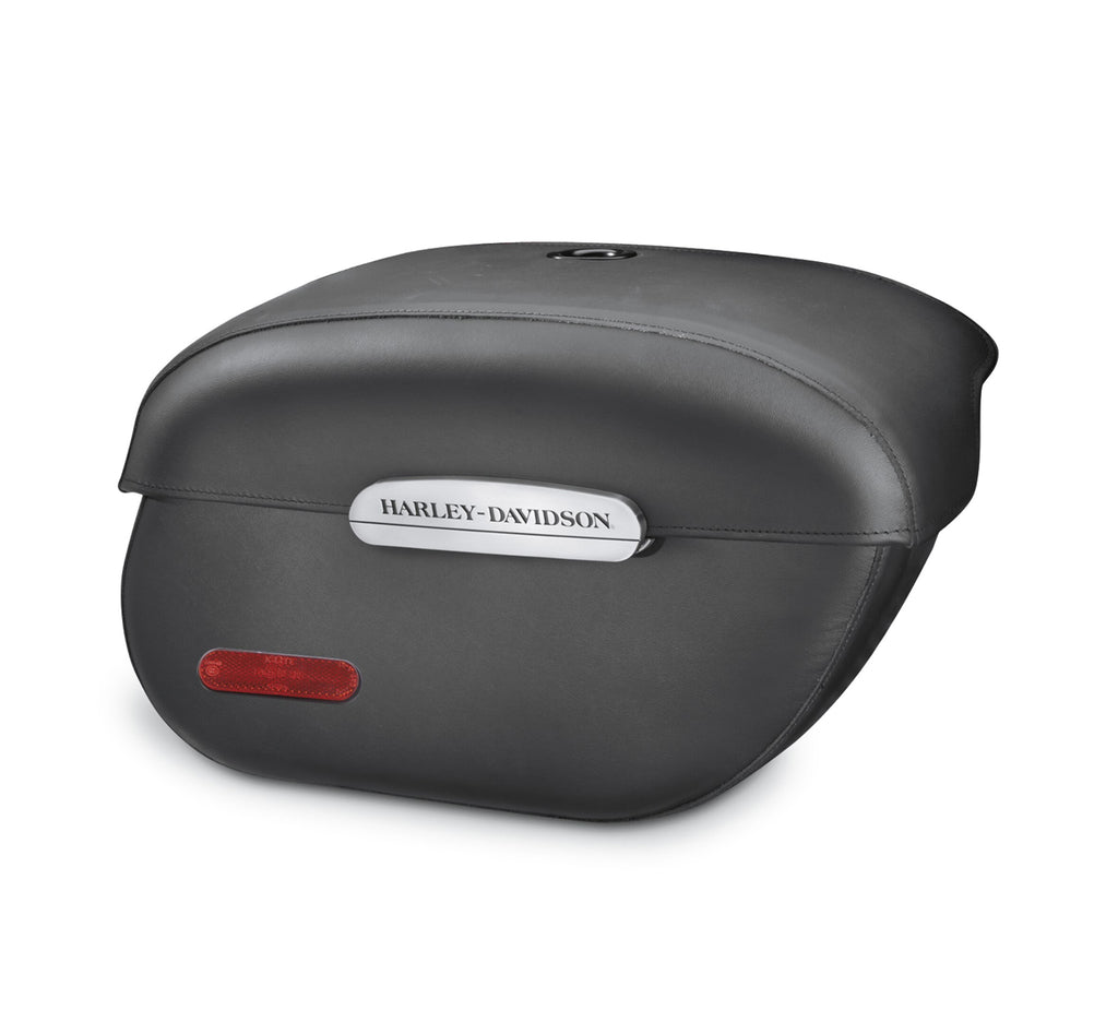 Rigid Locking Leather Saddlebags